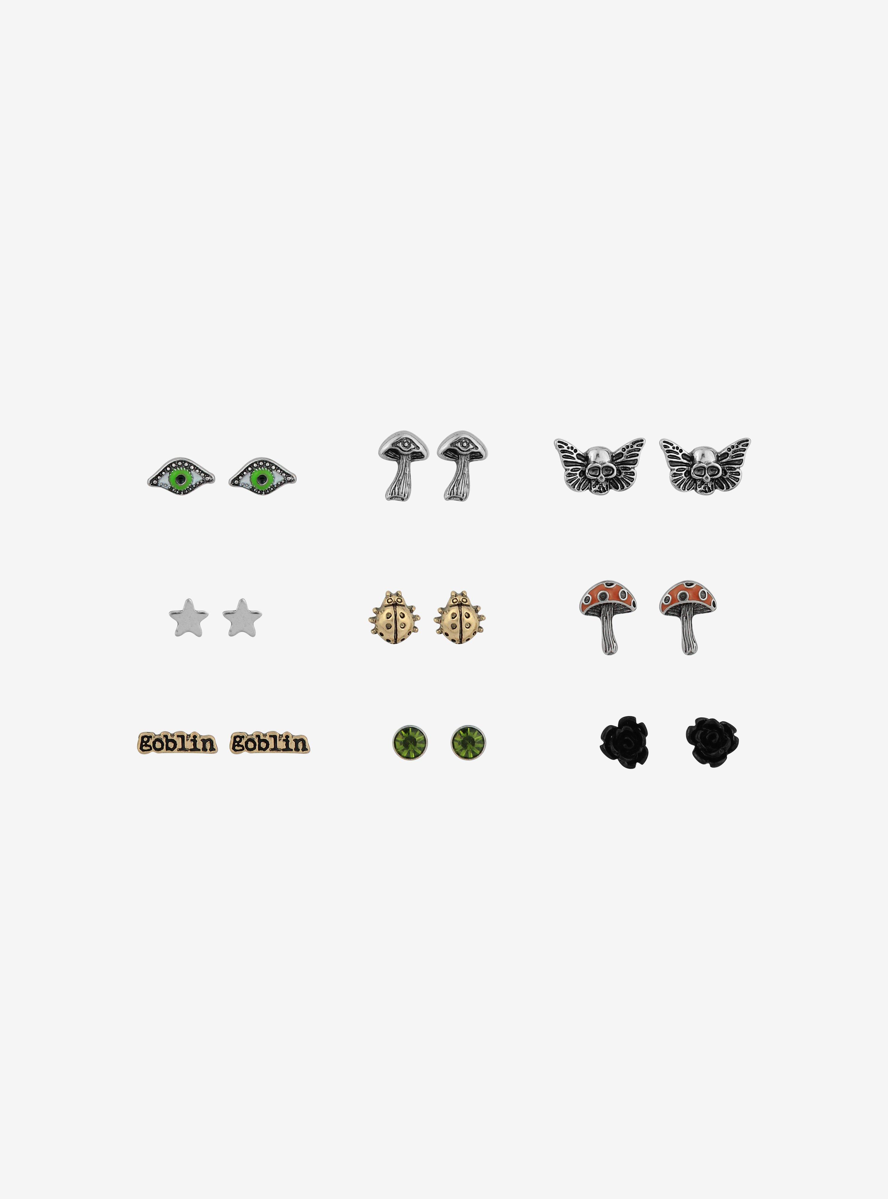 Fairy Grunge Stud Earring Set, , hi-res