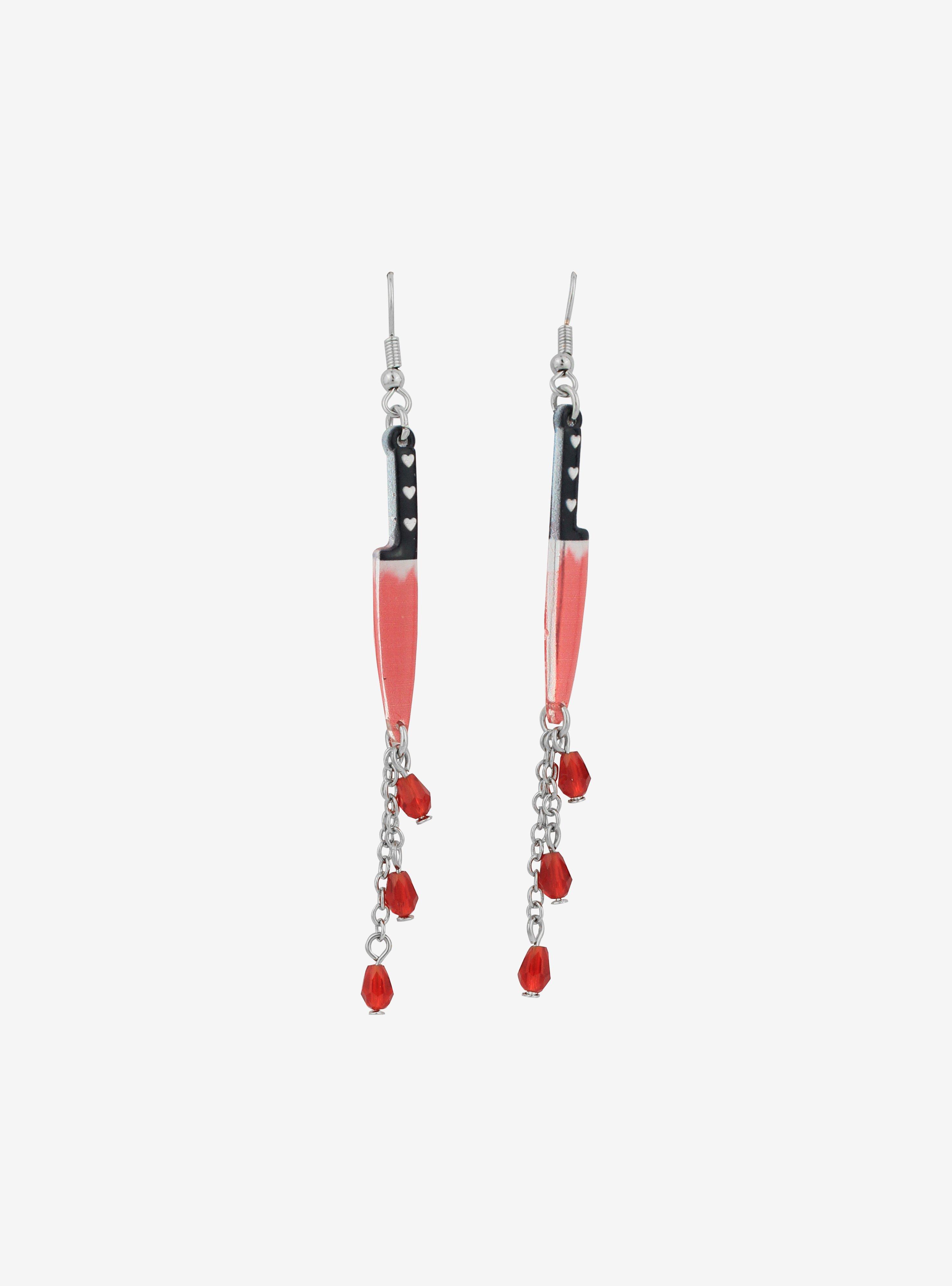 Bloody Knife Drop Earrings, , alternate