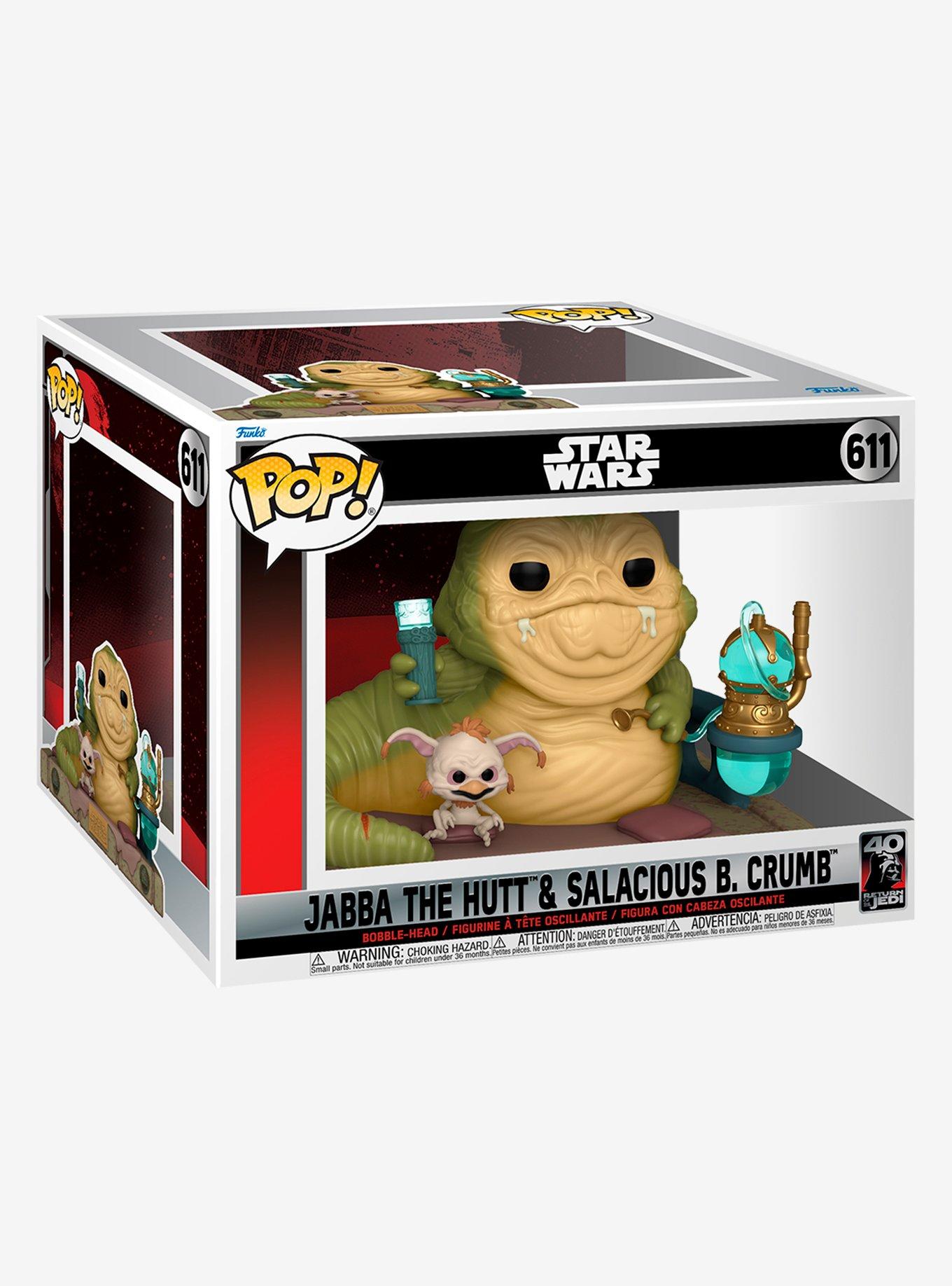 Funko Star Wars: Return Of The Jedi Pop! Deluxe Jabba The Hutt & Salacious Crumb Vinyl Bobble-Head Figure, , alternate