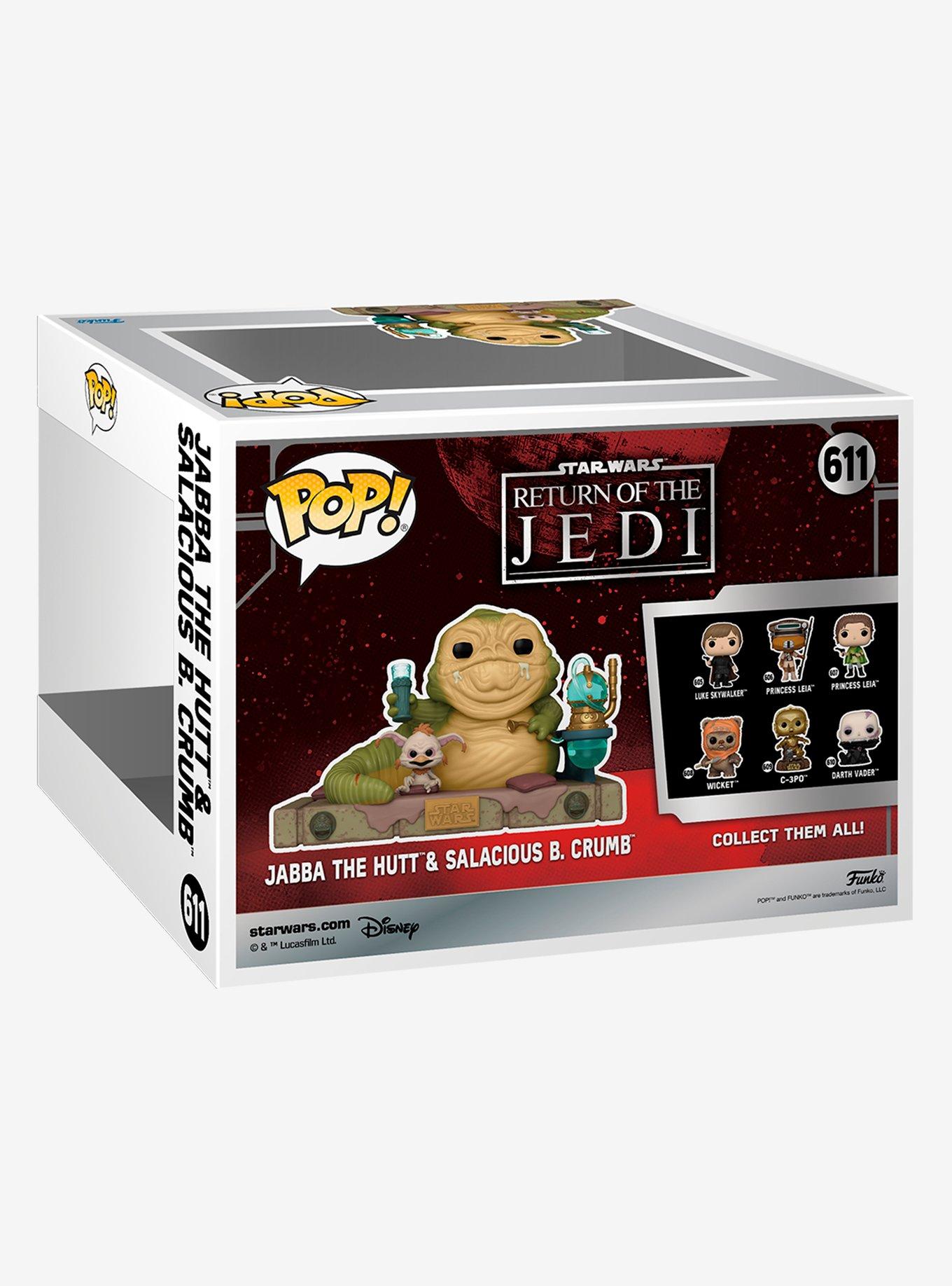 Funko Star Wars: Return Of The Jedi Pop! Deluxe Jabba The Hutt & Salacious Crumb Vinyl Bobble-Head Figure, , alternate