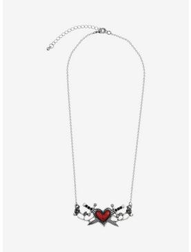 Dagger Heart Chain Necklace, , hi-res