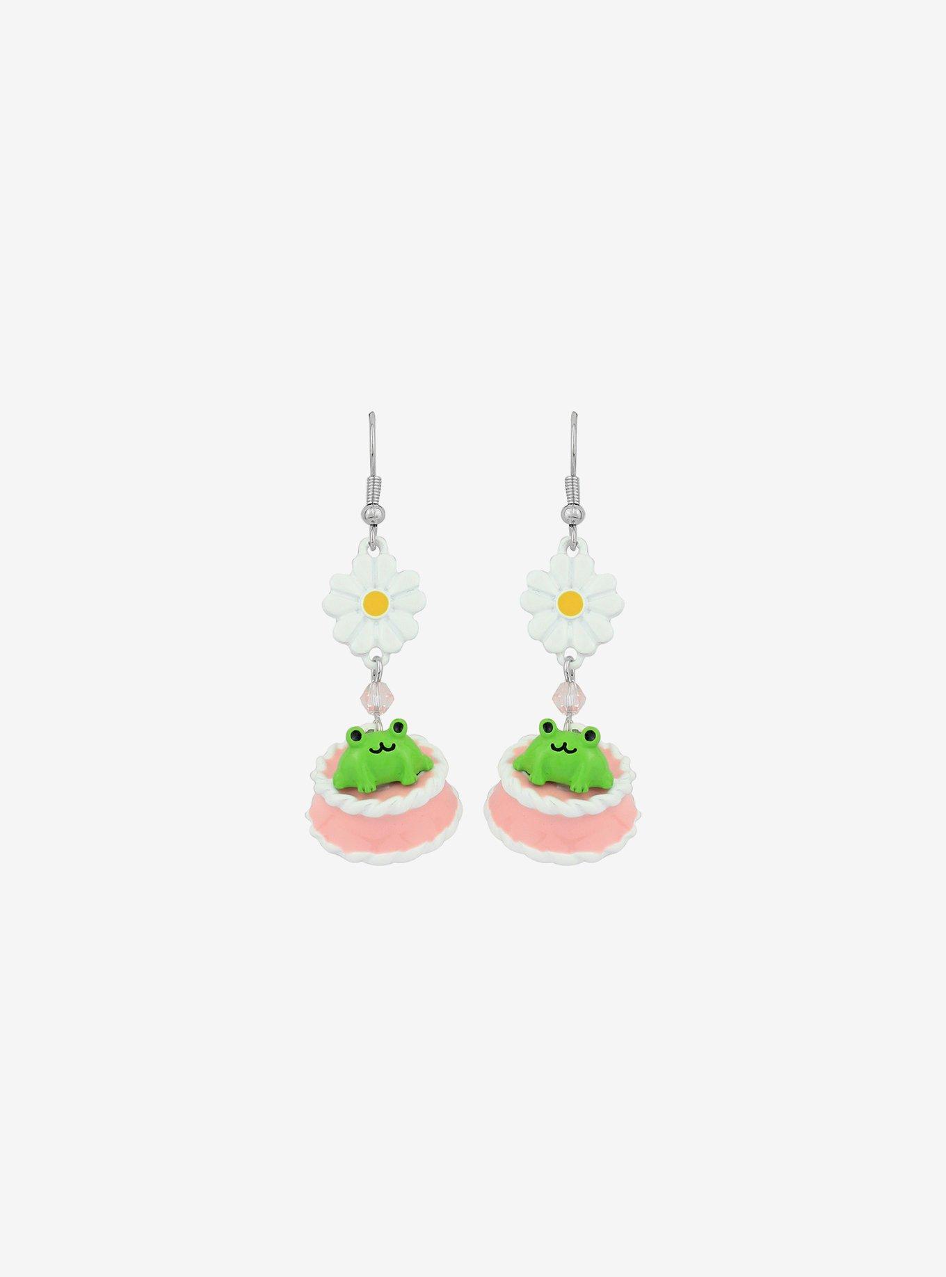 Frog Cake Earrings, , alternate