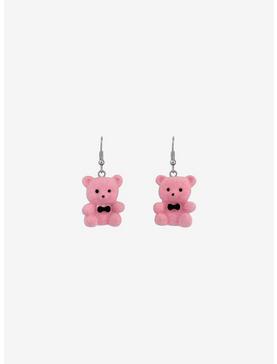 Sweet Society Pink Teddy Bear Drop Earrings, , hi-res