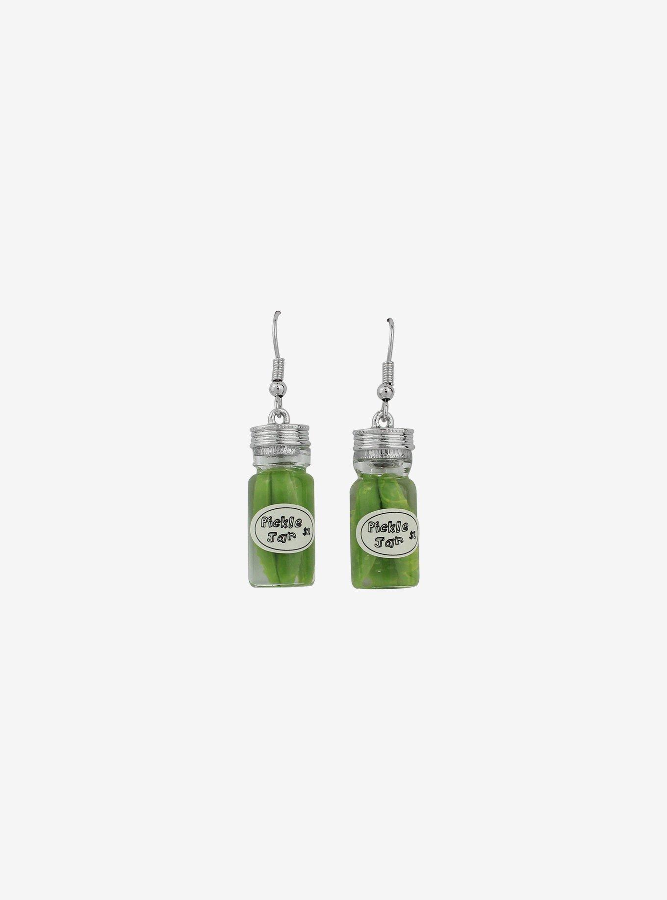 Pickle Jar Earrings, , alternate