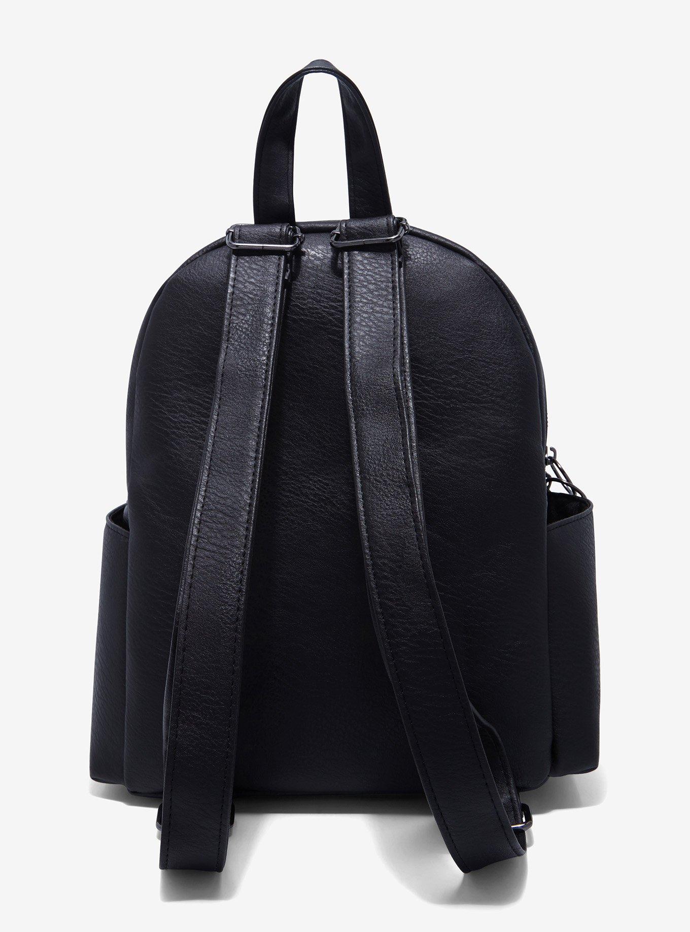 Black Chain Mini Backpack, , alternate