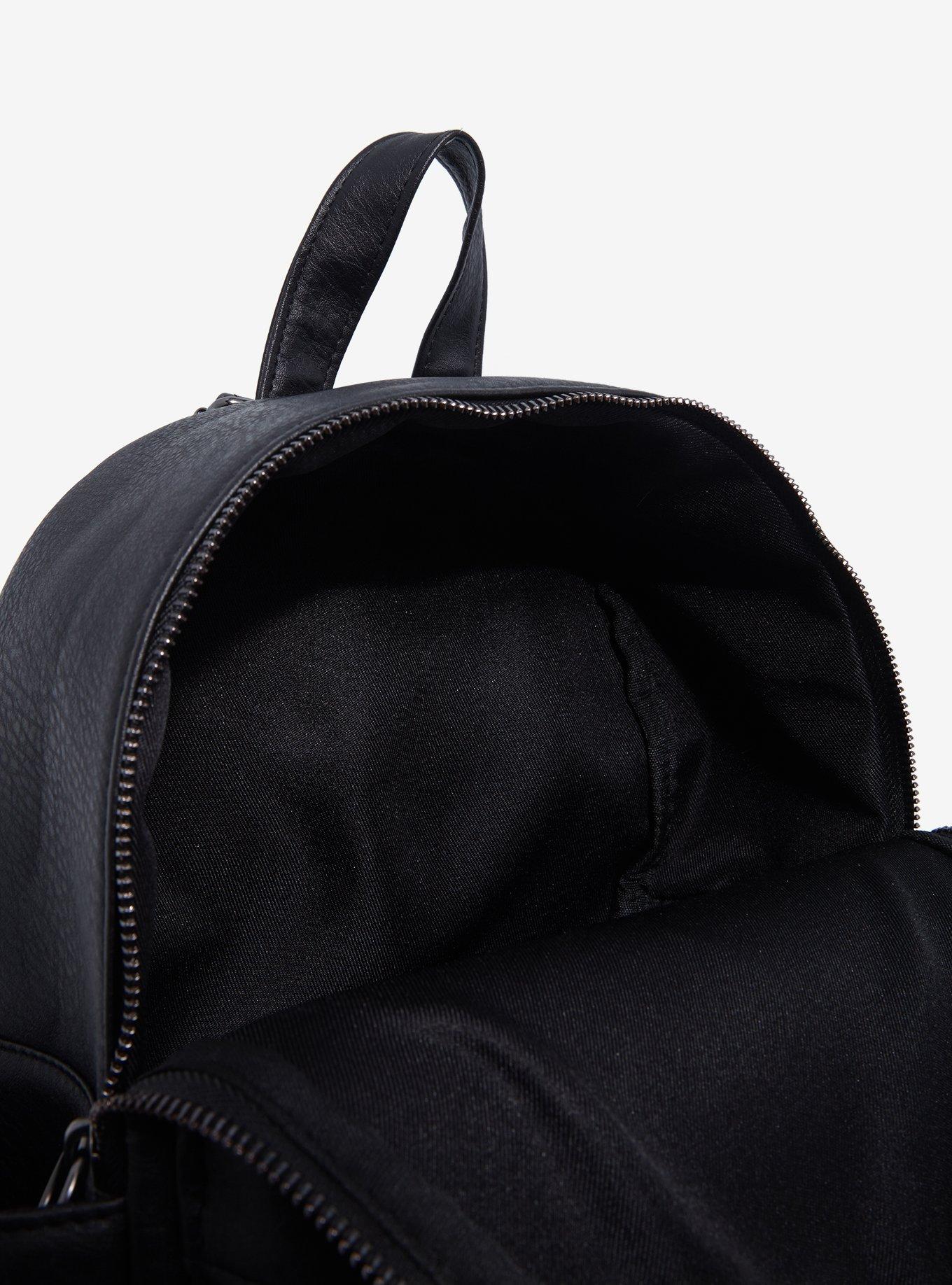 Black Chain Mini Backpack, , alternate
