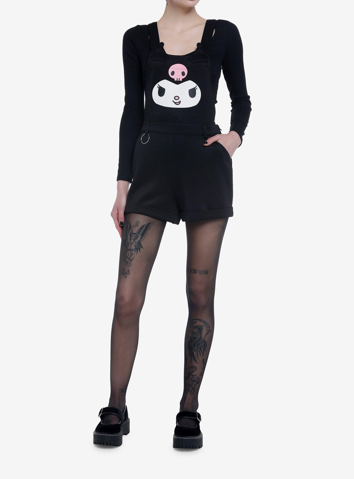 Kuromi Figural Shortalls, MULTI, alternate