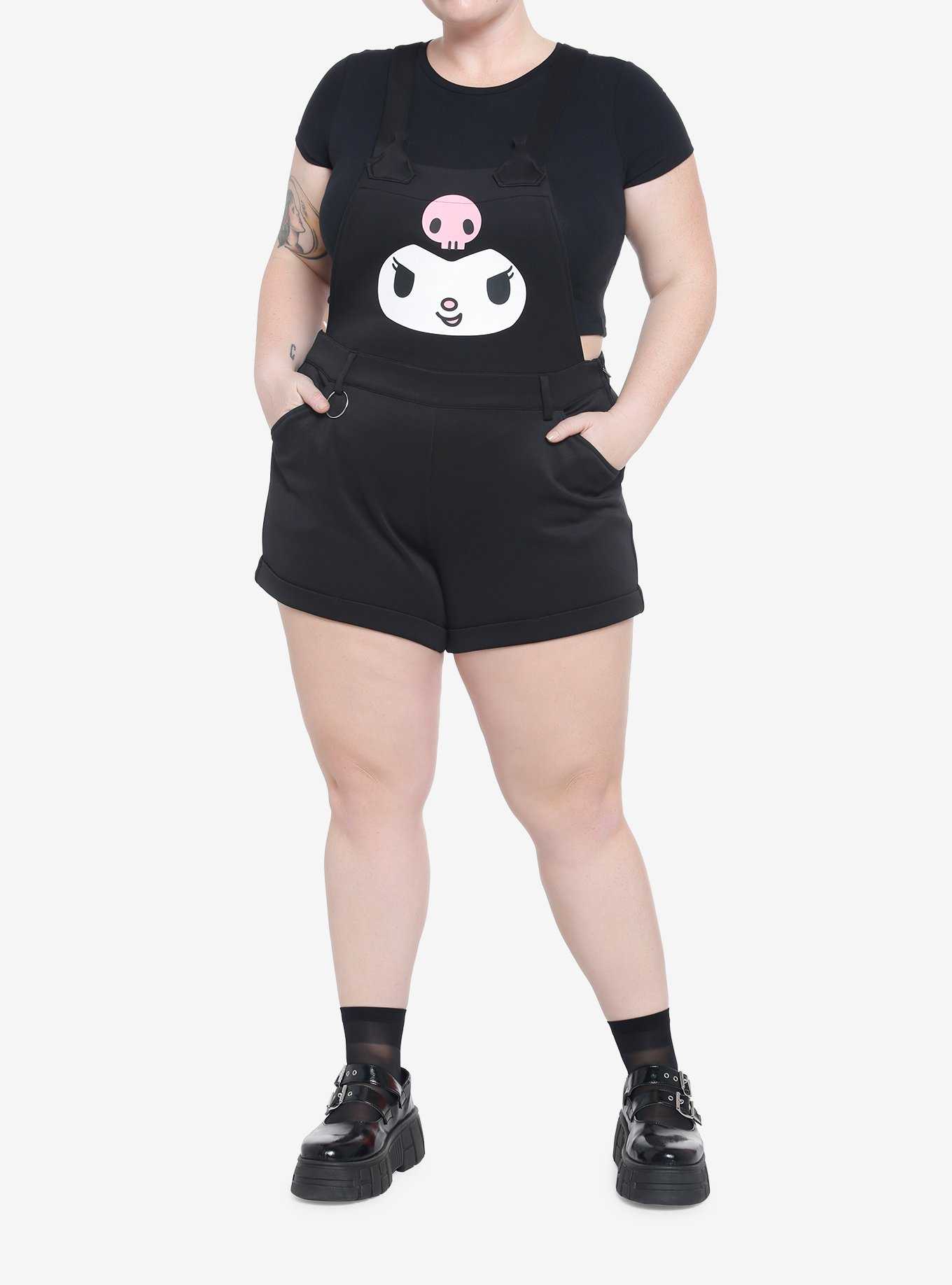 Kuromi Figural Shortalls Plus Size, , hi-res