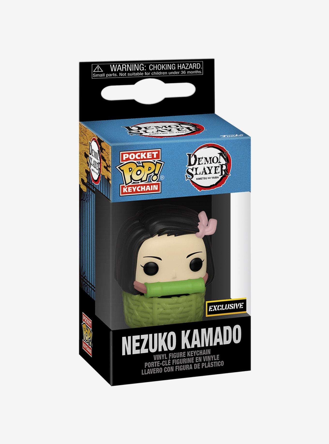 Funko Demon Slayer: Kimetsu No Yaiba Pocket Pop! Nezuko Kamado (In Basket) Key Chain Hot Topic Exclusive, , alternate