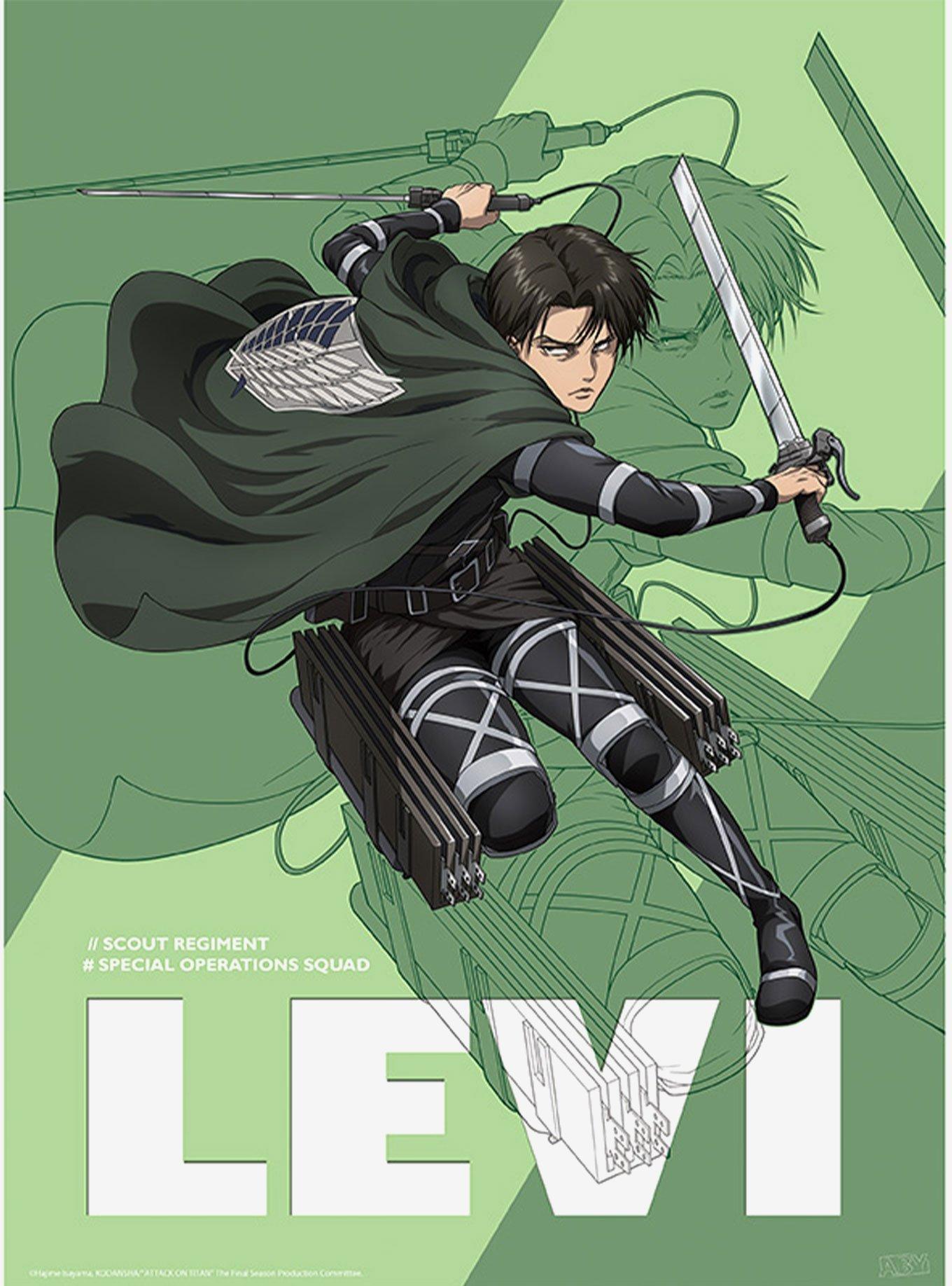 Attack On Titan Mikasa and Levi Boxed Poster Set, , alternate