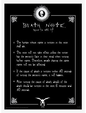 Death Note Light & Death Note Boxed Poster Set, , hi-res