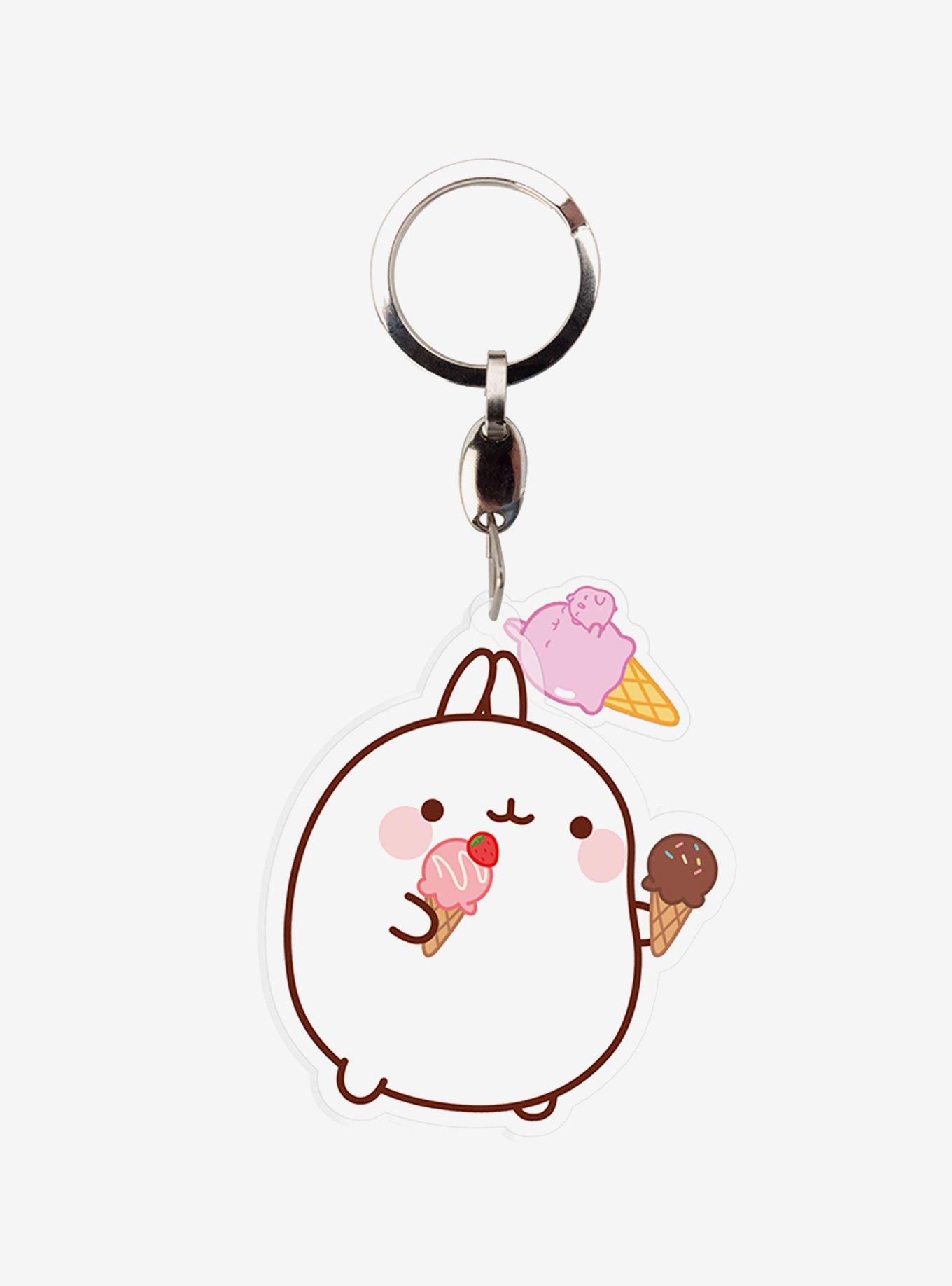 Molang Cupcake and Music Keychain Set, , alternate