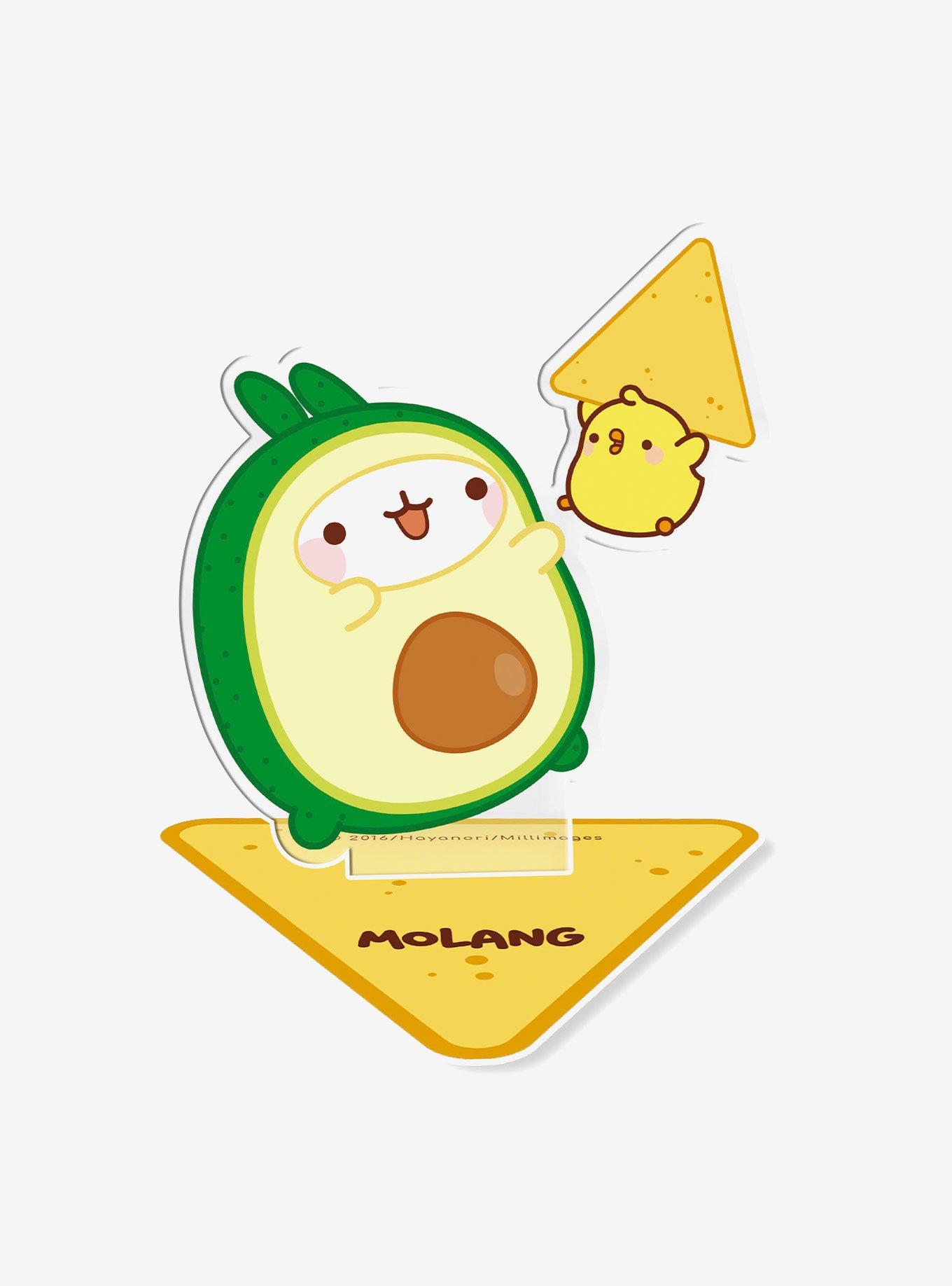 Molang Watermelon and Avocado Acryl Figure Set, , hi-res