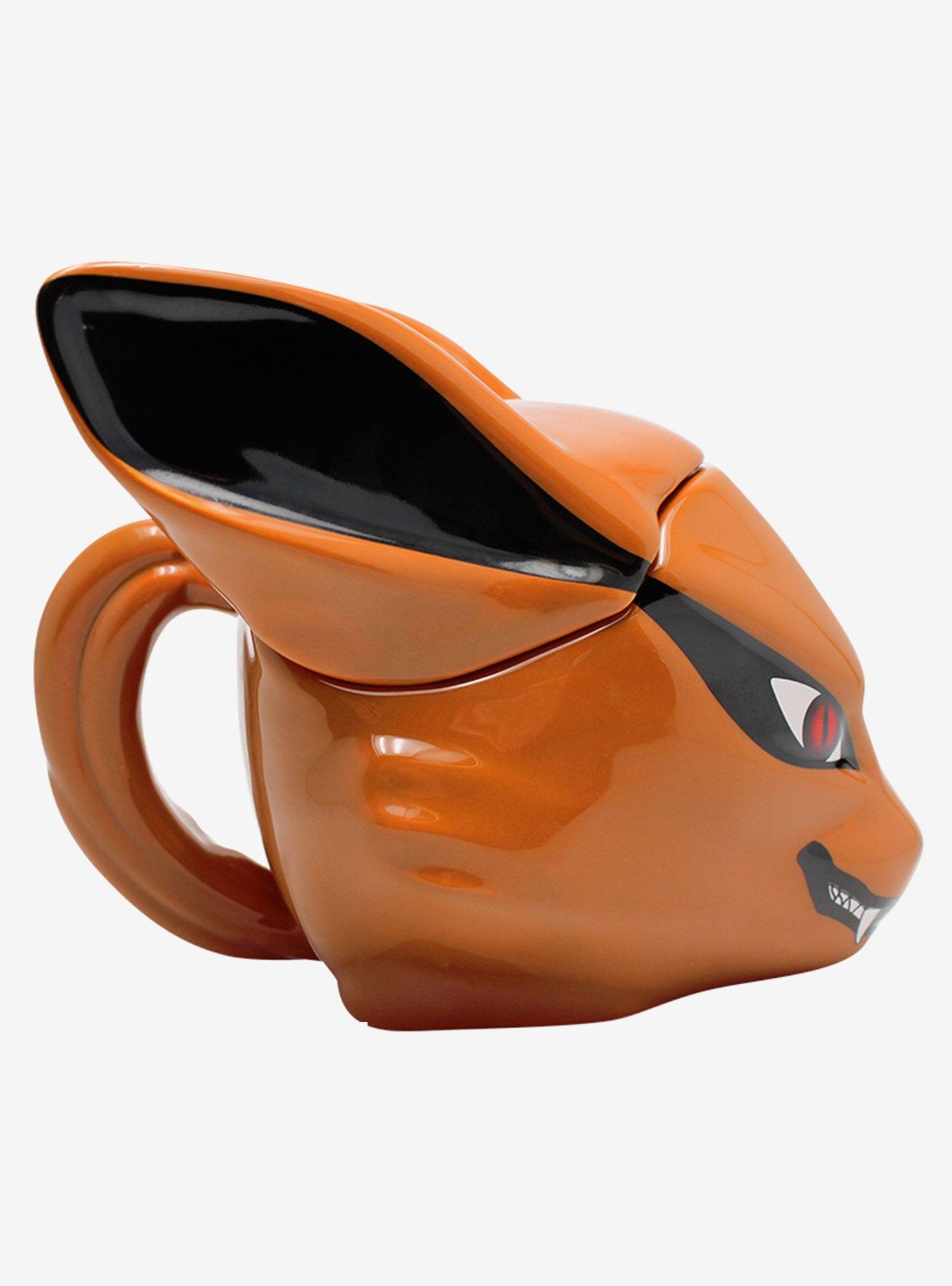 Naruto Shippuden Konoha Glass, Coaster, and Kurama 3D Mug Set, , alternate