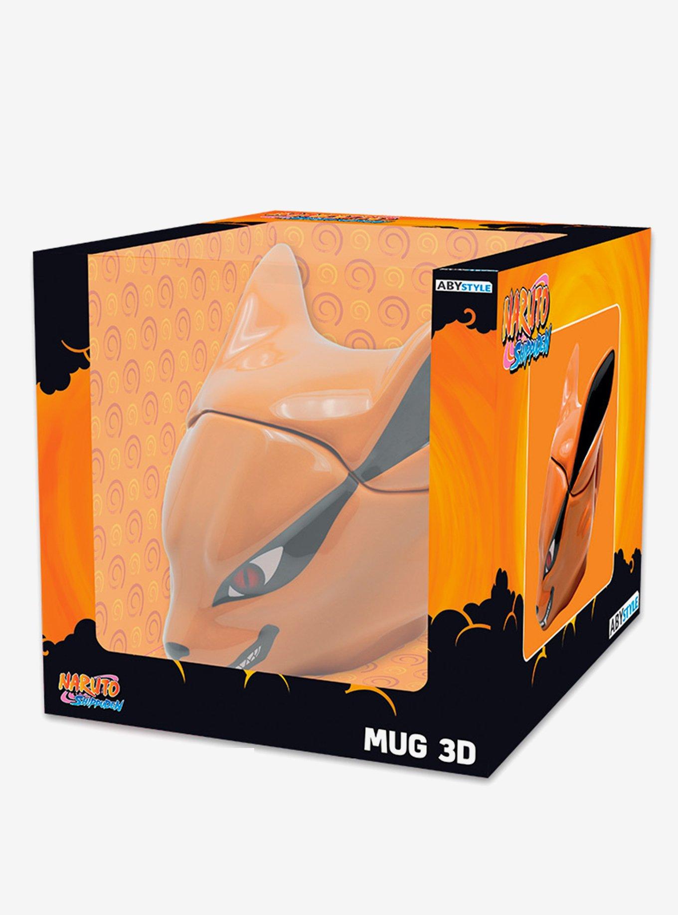 Naruto Shippuden Konoha Glass, Coaster, and Kurama 3D Mug Set, , alternate