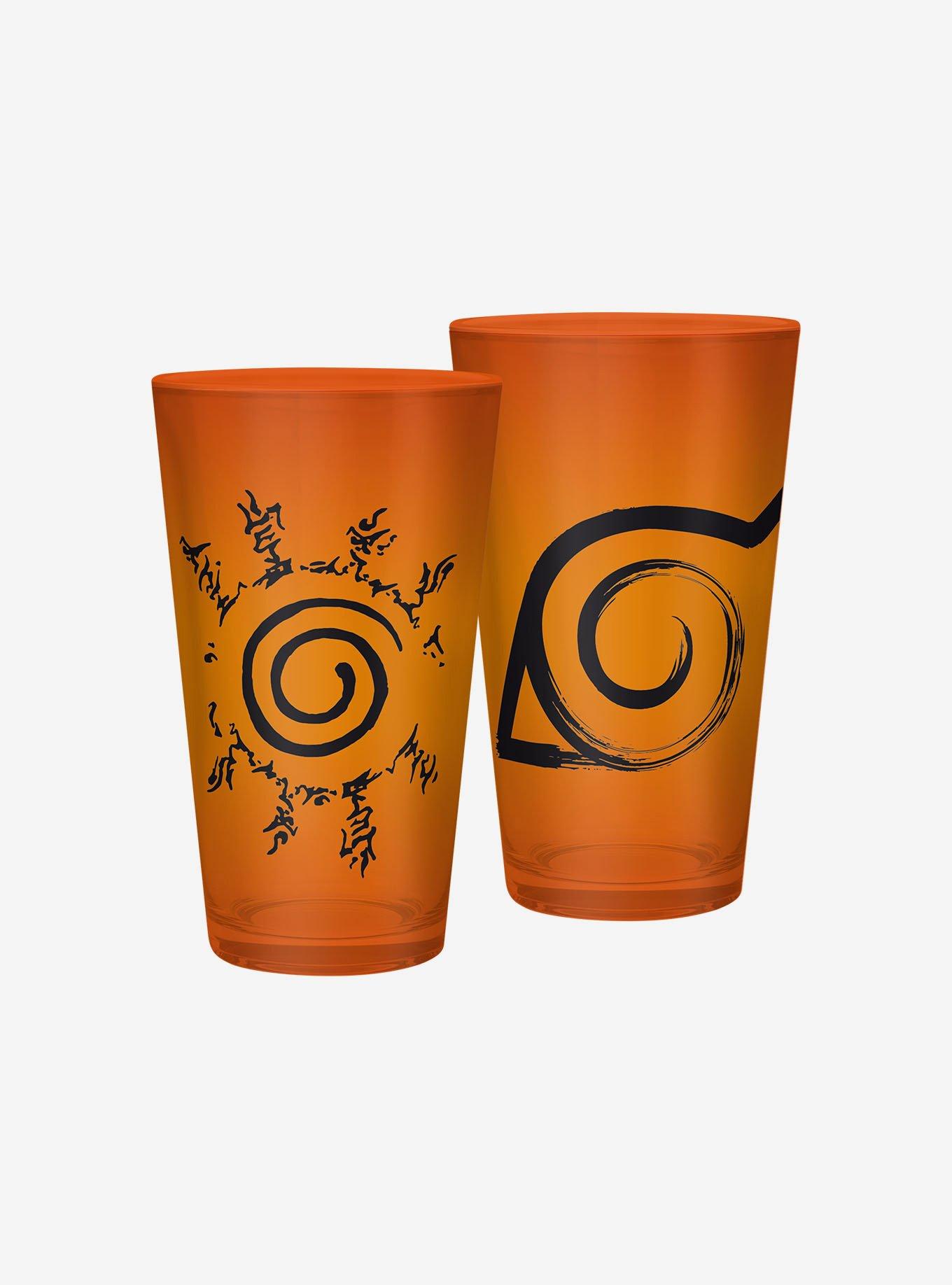 Naruto Shippuden Konoha Glass, Coaster, and Kurama 3D Mug Set, , alternate