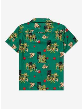 OppoSuits Teenage Mutant Ninja Turtles Pizza Allover Print Woven Button-Up - BoxLunch Exclusive, , hi-res