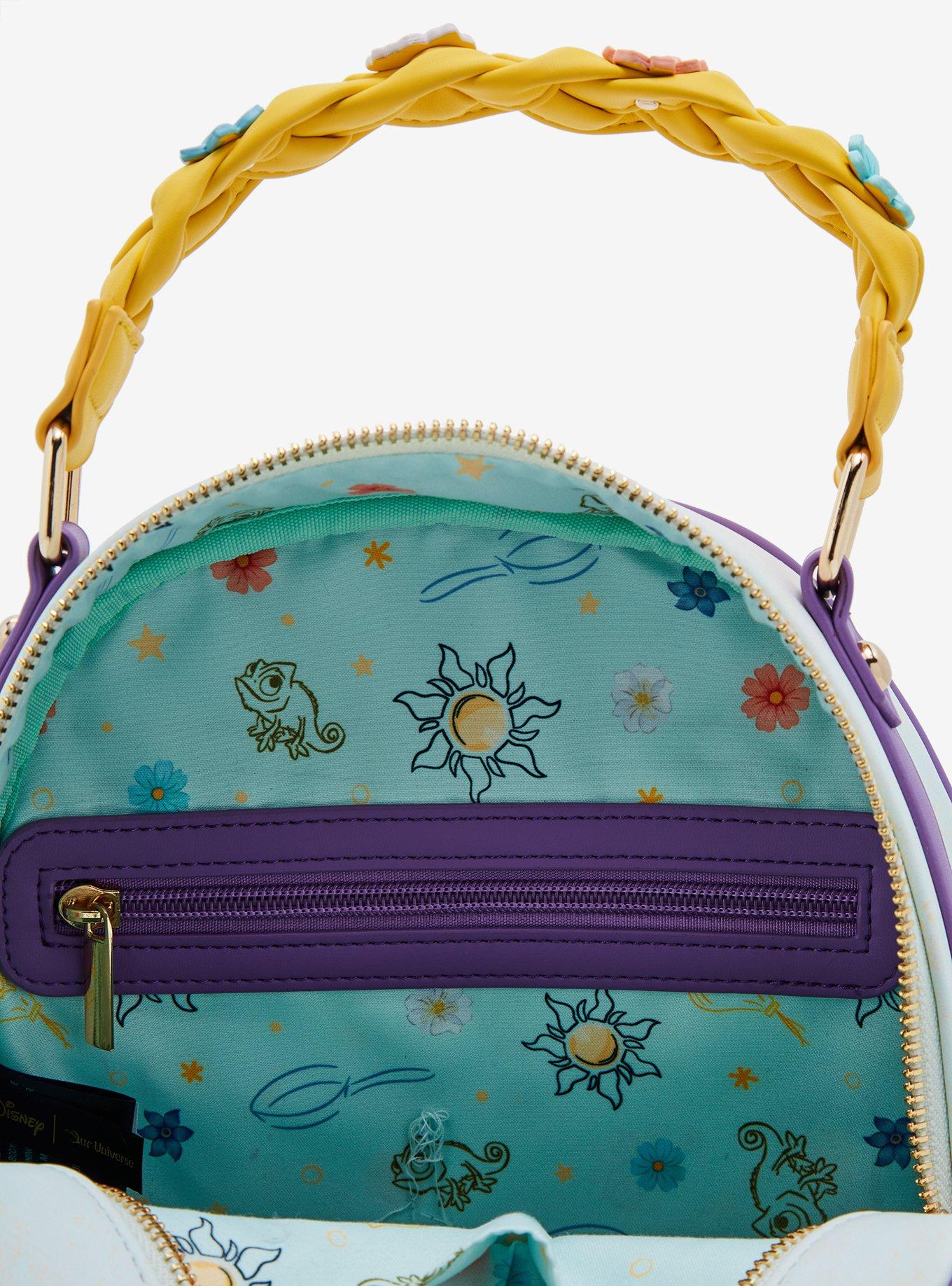 Our Universe Disney Tangled Rapunzel & Flynn Woven Mini Backpack - BoxLunch Exclusive, , alternate