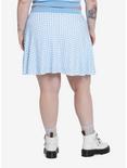 Sweet Society Baby Blue Gingham Girls Sweater Skirt Plus Size, GINGHAM CHECK, alternate
