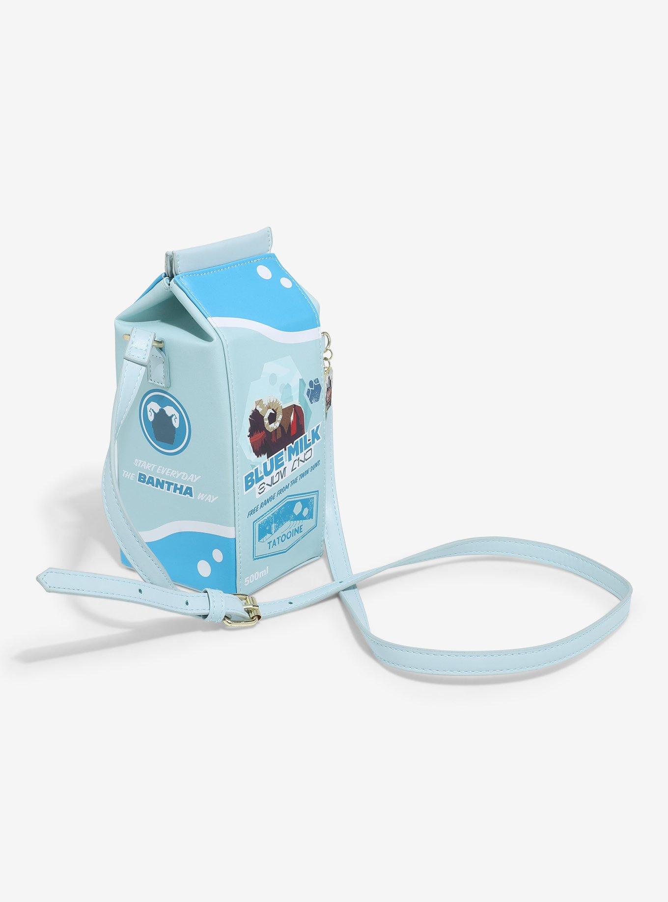 Star Wars Blue Milk Carton Figural Crossbody Bag - BoxLunch Exclusive, , hi-res