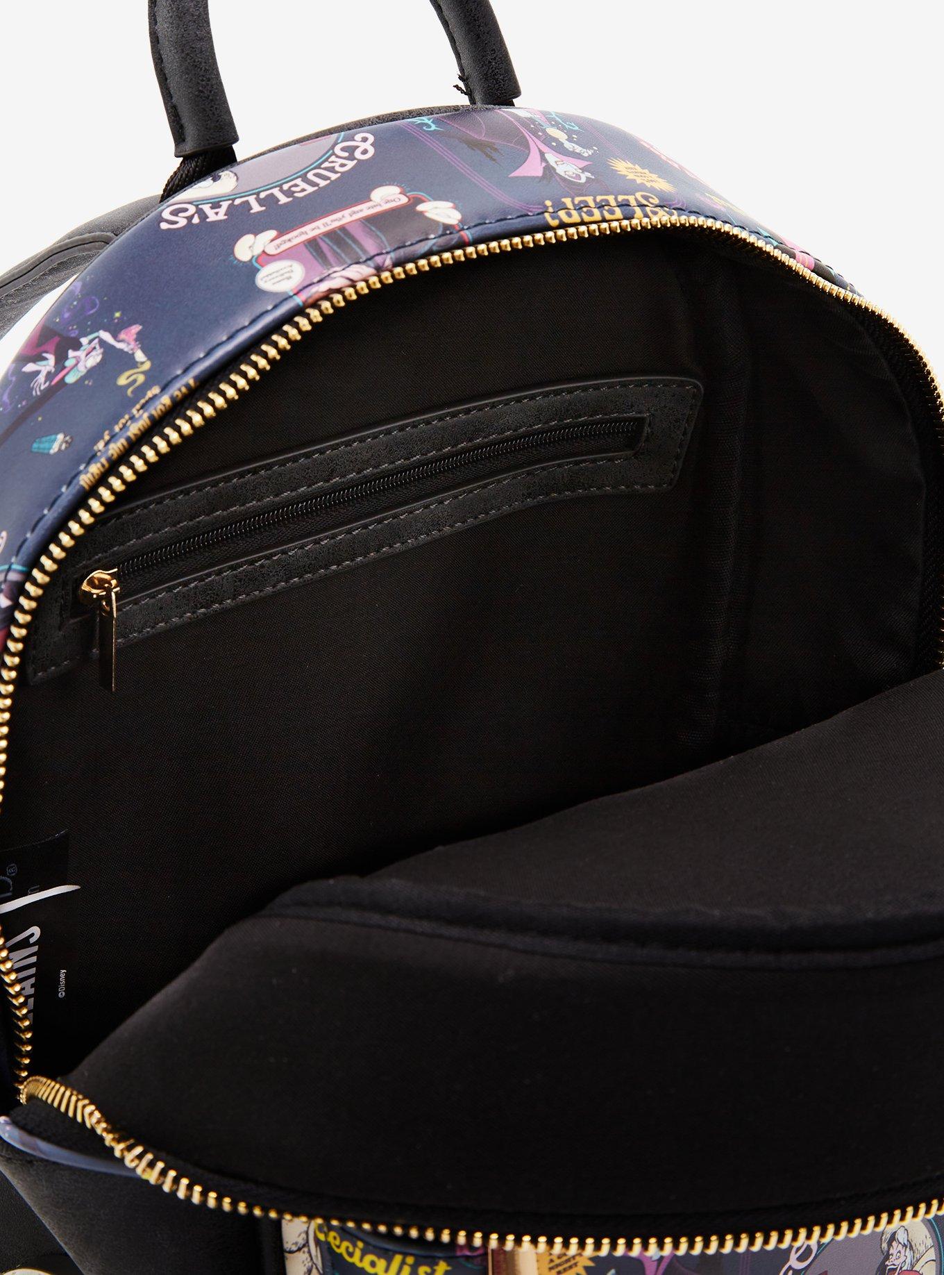 Disney Villains Allover Print Mini Backpack - BoxLunch Exclusive, , alternate