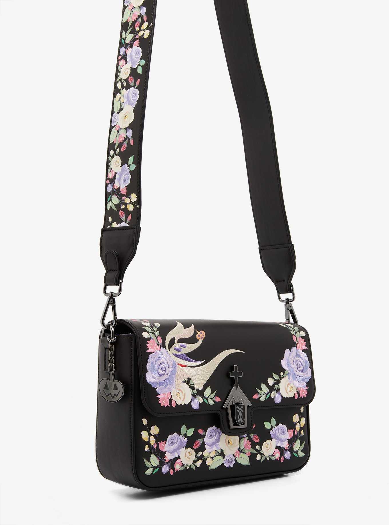 Loungefly Disney The Nightmare Before Christmas Floral Zero Crossbody Bag - BoxLunch Exclusive, , hi-res