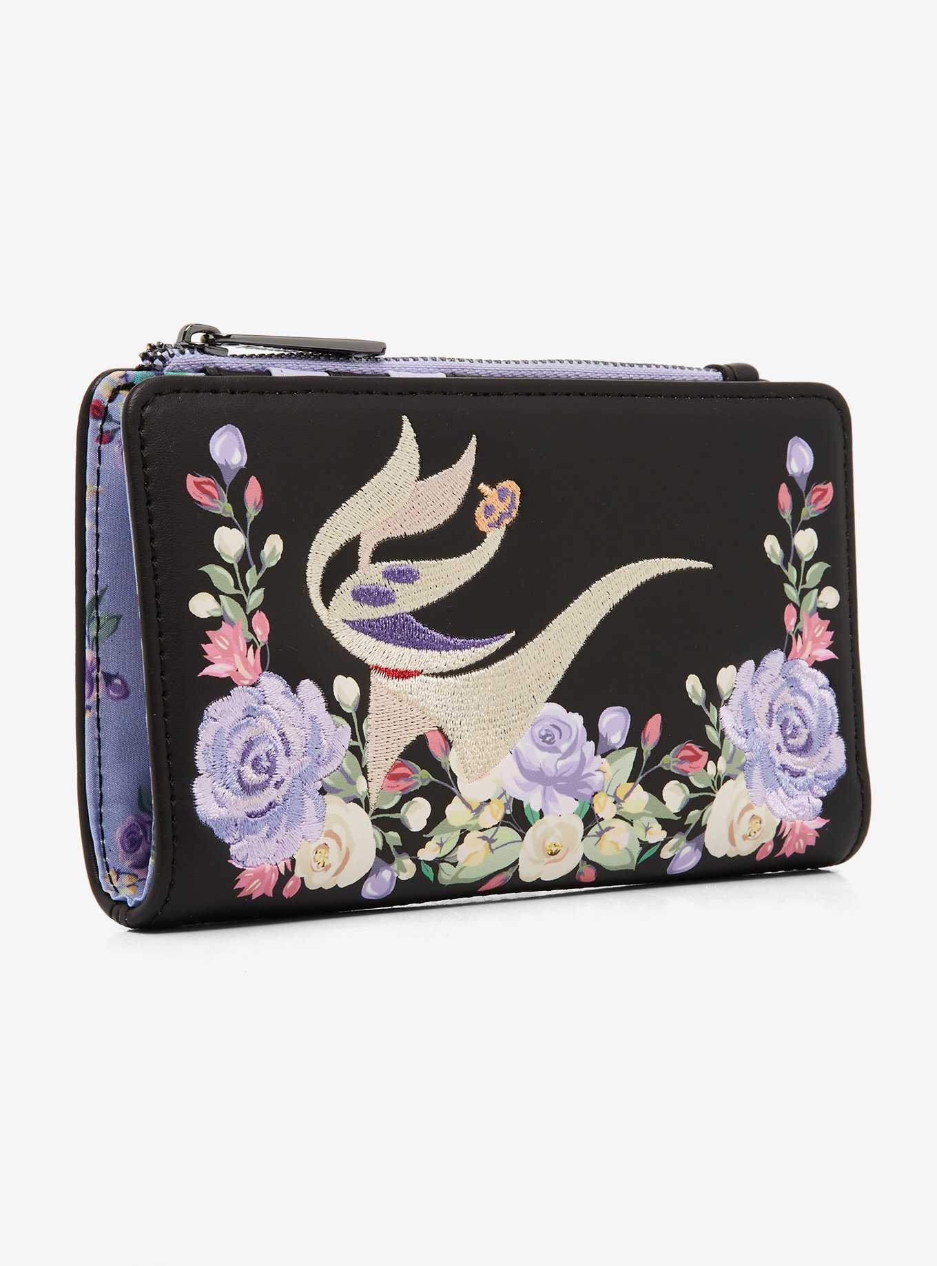 Loungefly Disney The Nightmare Before Christmas Floral Zero Wallet - BoxLunch Exclusive, , hi-res