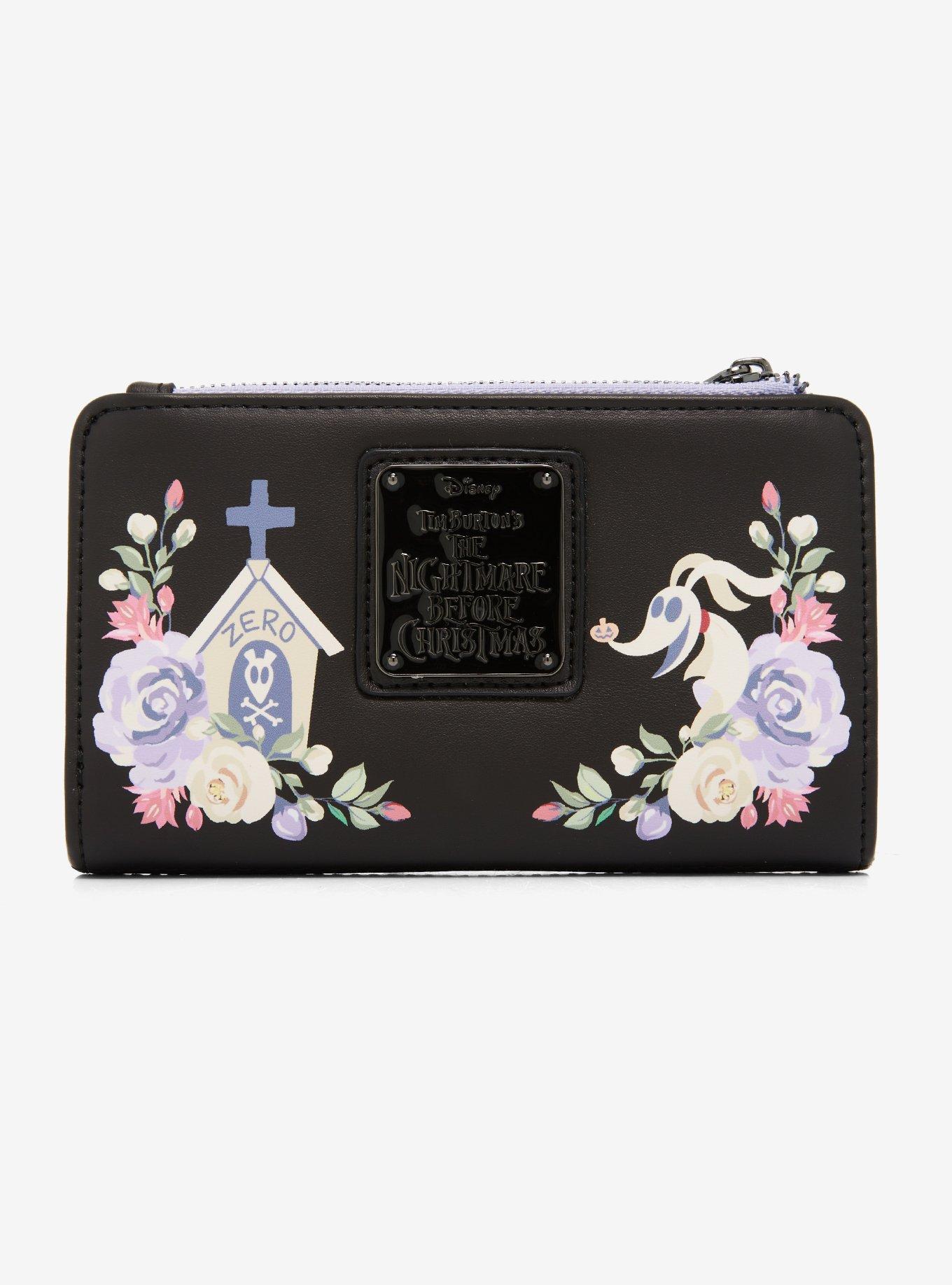 Loungefly Disney The Nightmare Before Christmas Floral Zero Wallet - BoxLunch Exclusive, , alternate