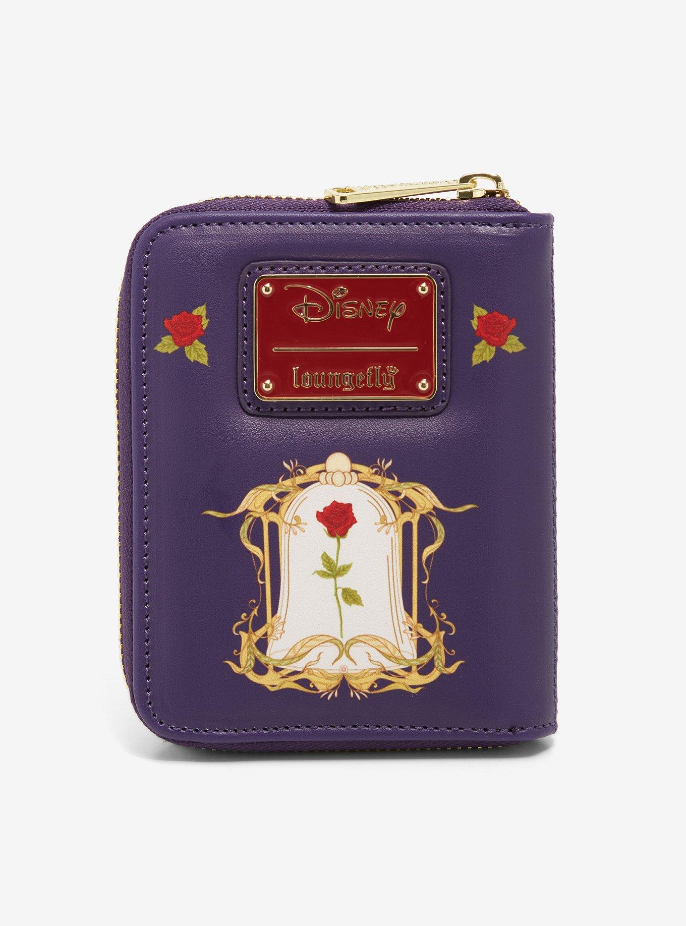 Loungefly Disney Beauty and the Beast Ornate Small Zip Wallet - BoxLunch Exclusive, , alternate