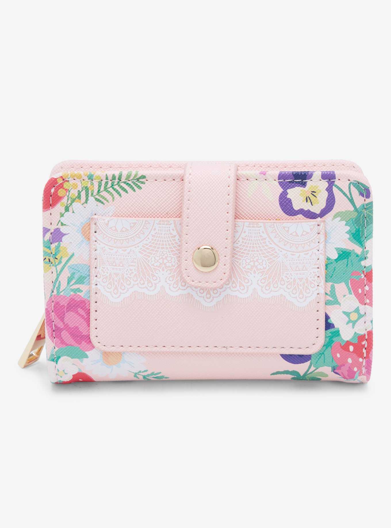 Sanrio Hello Kitty Floral Cardholder - BoxLunch Exclusive, , hi-res