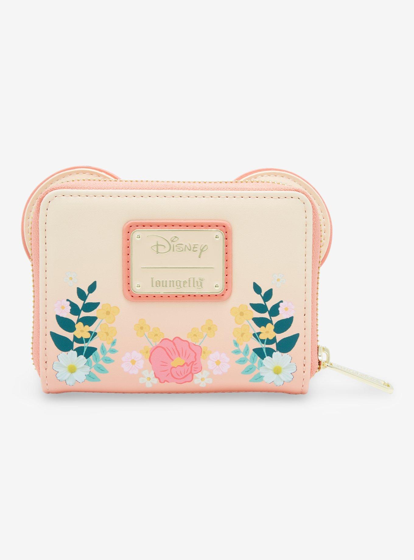 Loungefly Disney Minnie Mouse Floral Ears Small Zip Wallet