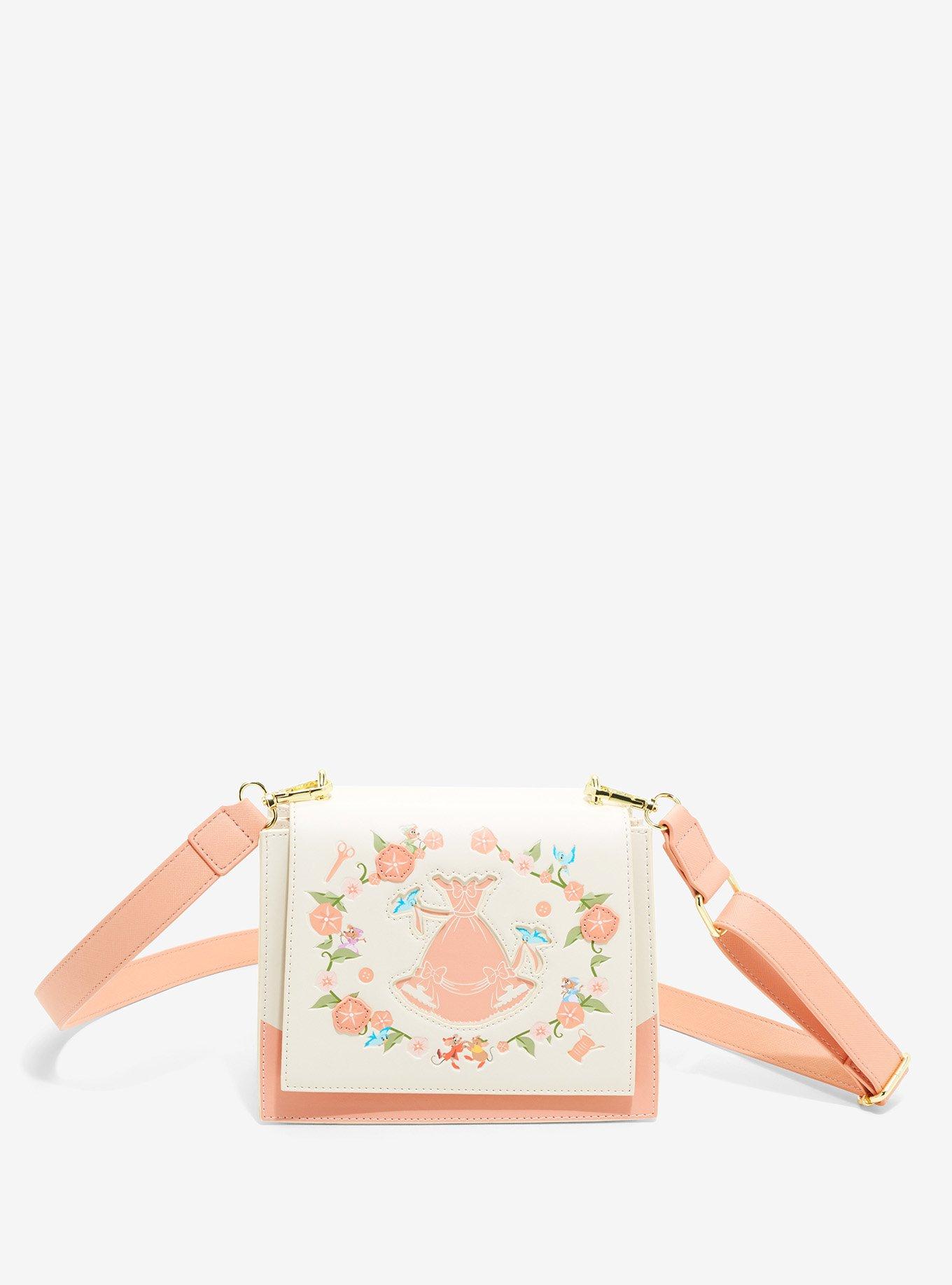 Loungefly Disney Cinderella Floral Dress Crossbody Bag - BoxLunch Exclusive, , alternate