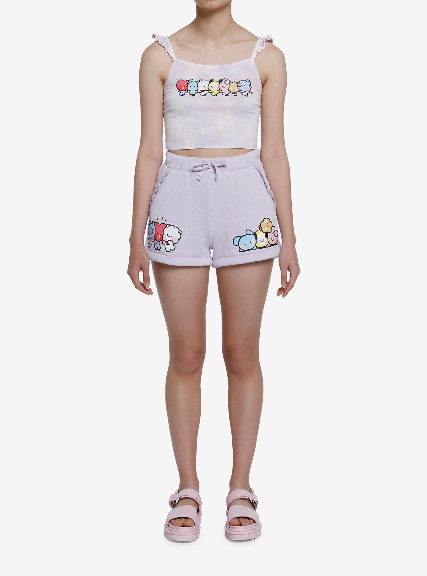BT21 Minini Group Girls Lounge Shorts, MULTI, alternate