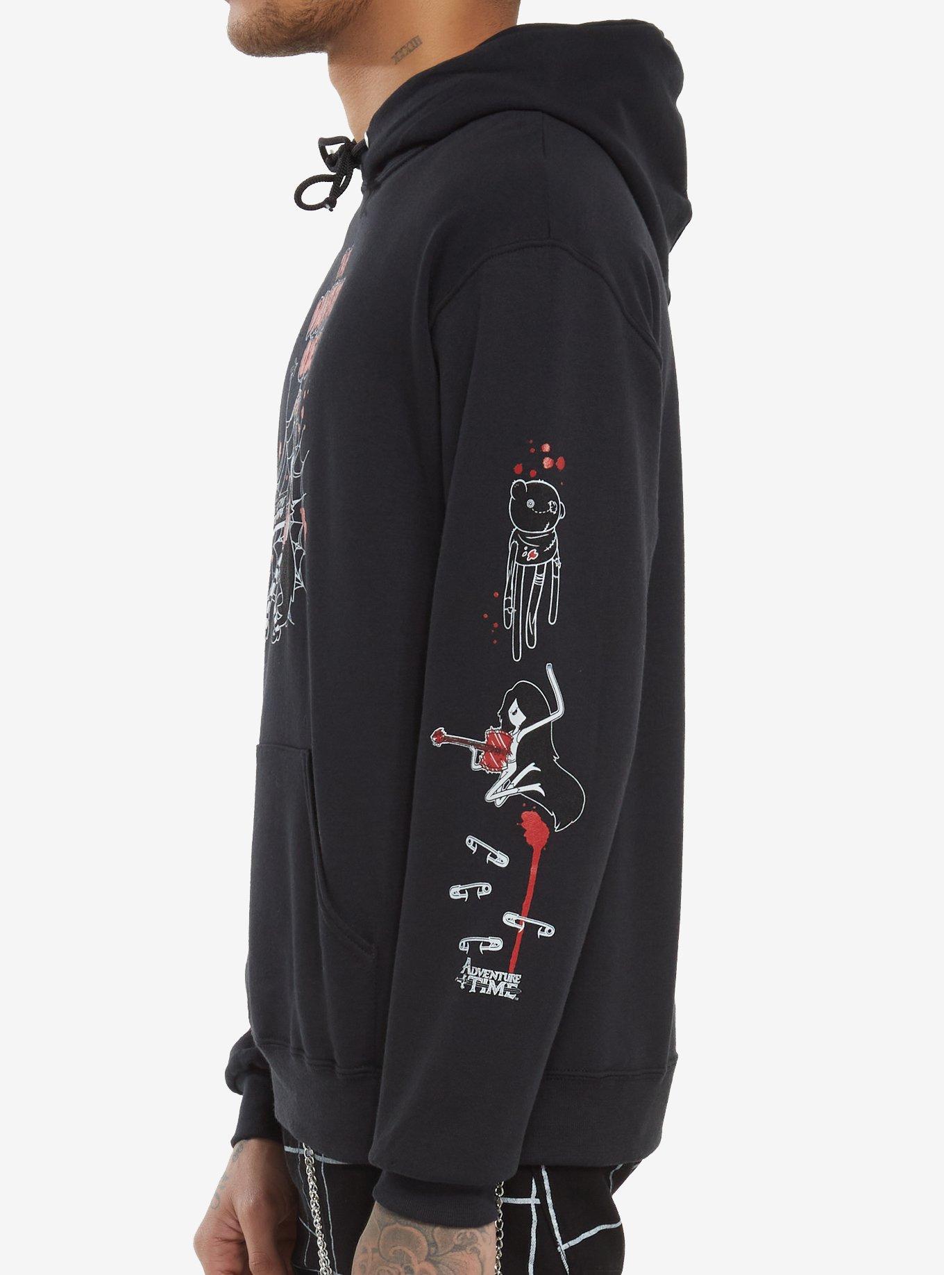 Adventure Time Marceline Guitar Hoodie, BLACK, alternate