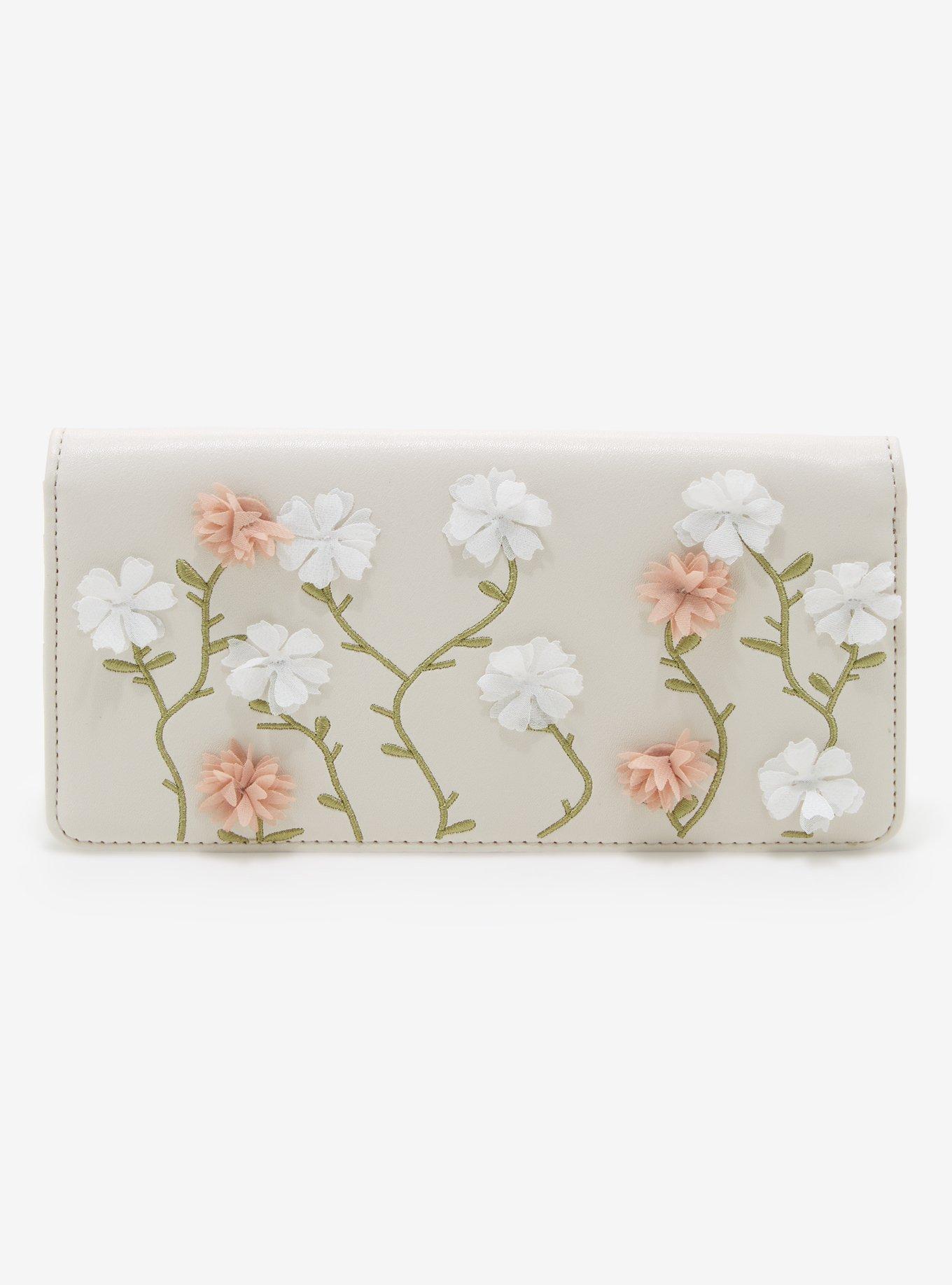 Disney Mickey Mouse Flower Appliqué Wallet, , alternate