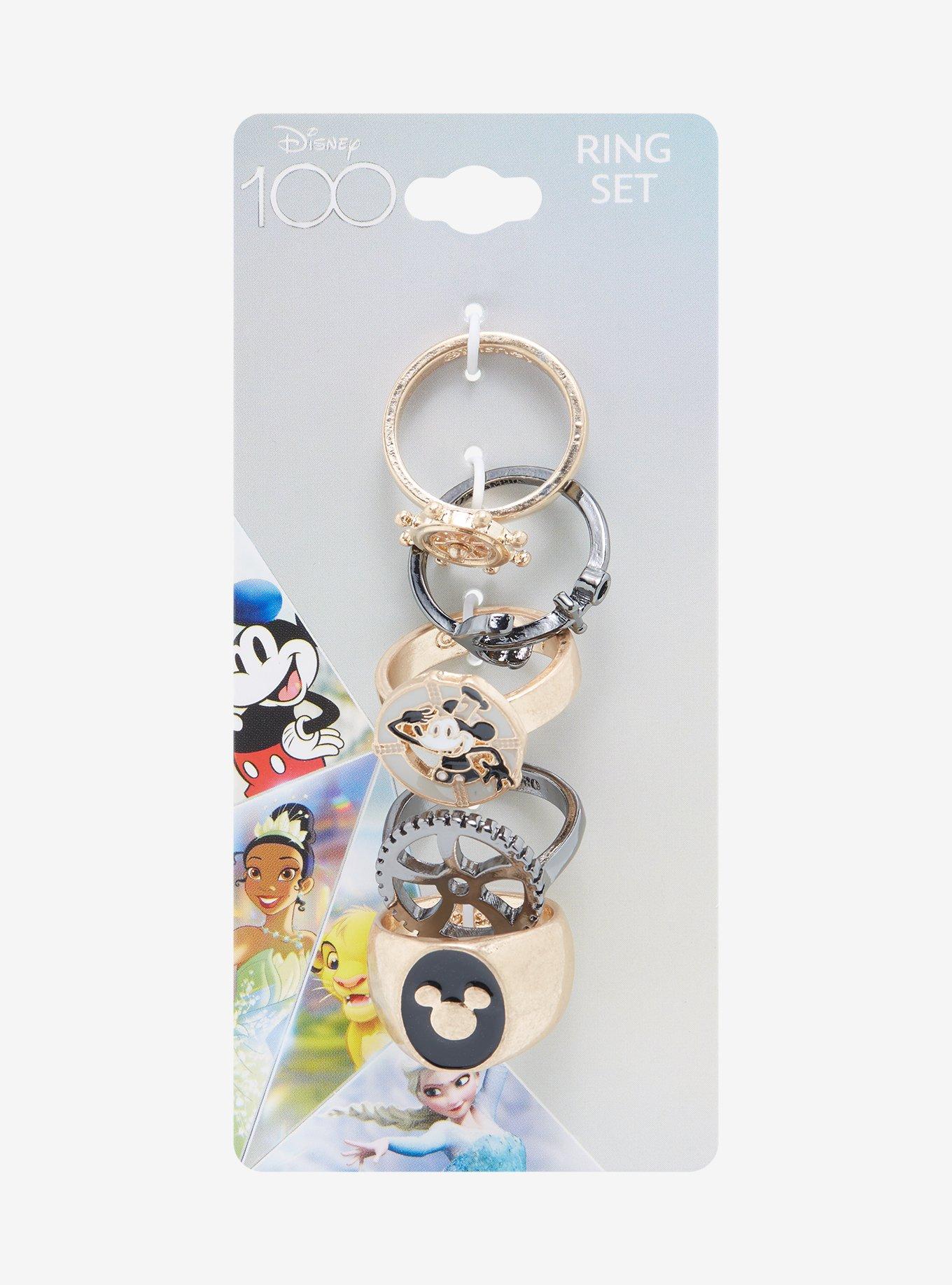 Disney100 Mickey Mouse Steamboat Willie Ring Set, , alternate