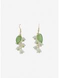 Thorn & Fable® Floral Leaf Drop Earrings, , alternate