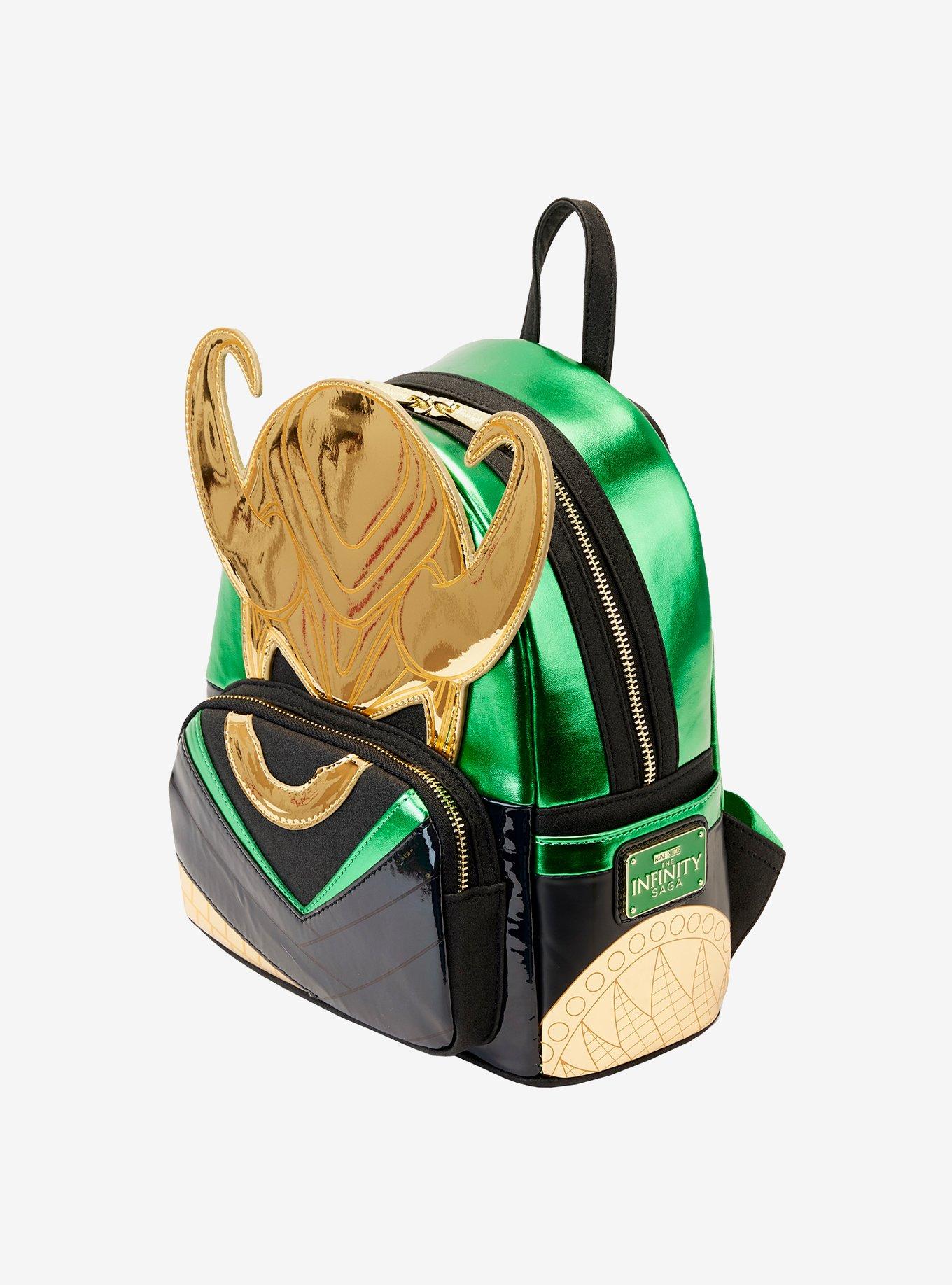 Loungefly Marvel Loki Helmet Mini Backpack, , alternate