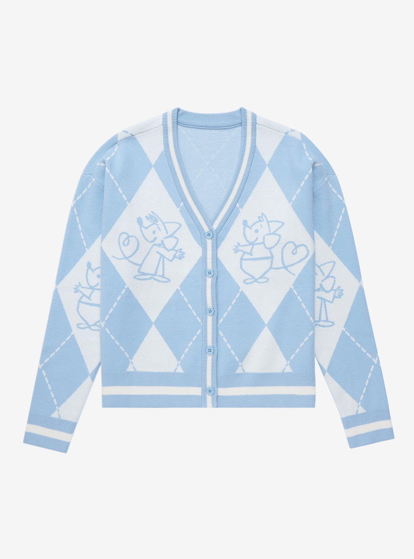 Disney Cinderella Mice Argyle Women's Cardigan - BoxLunch Exclusive, , hi-res