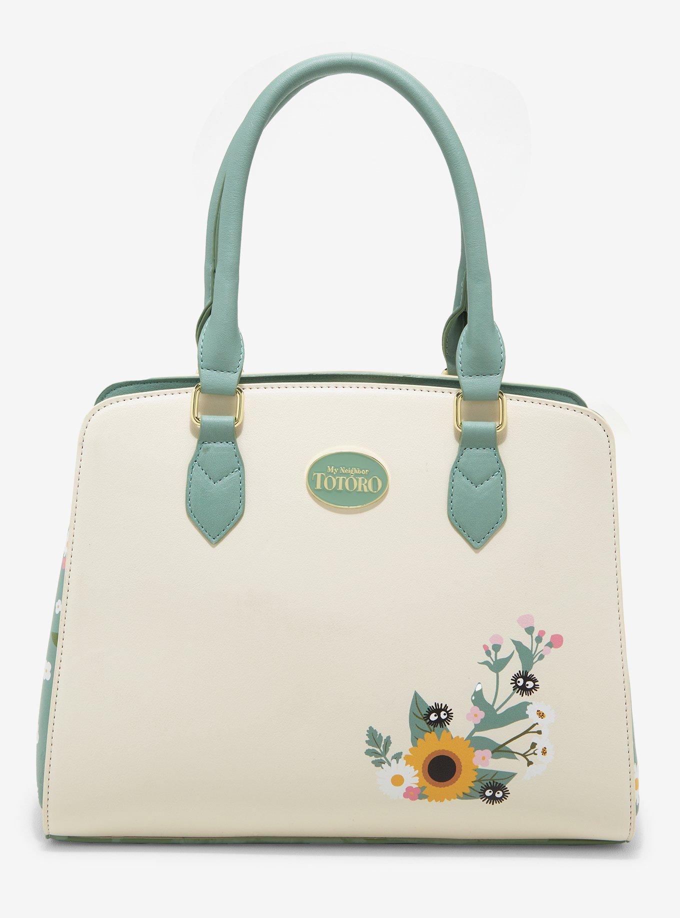 Studio Ghibli My Neighbor Totoro Sage Green Floral Satchel Bag, , hi-res