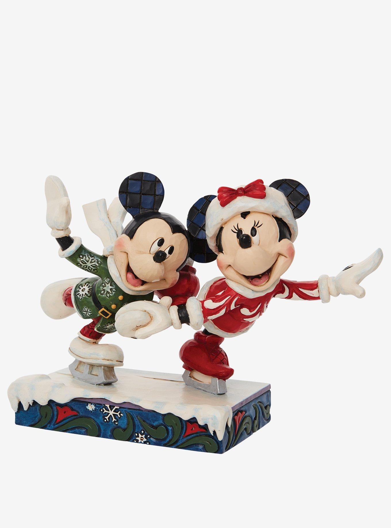 Disney Minnie Mouse and Mickey Ice Skating Figurine, , alternate