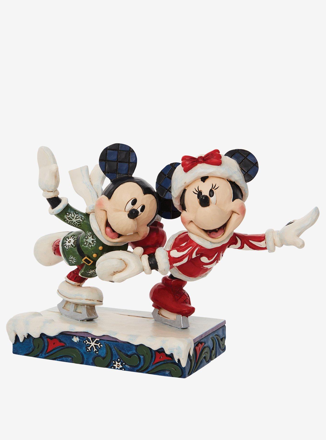 Disney Minnie Mouse and Mickey Ice Skating Figurine, , alternate