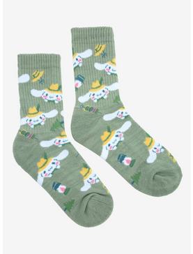 Plus Size Sanrio Cinnamoroll Camping Allover Print Crew Socks - BoxLunch Exclusive, , hi-res