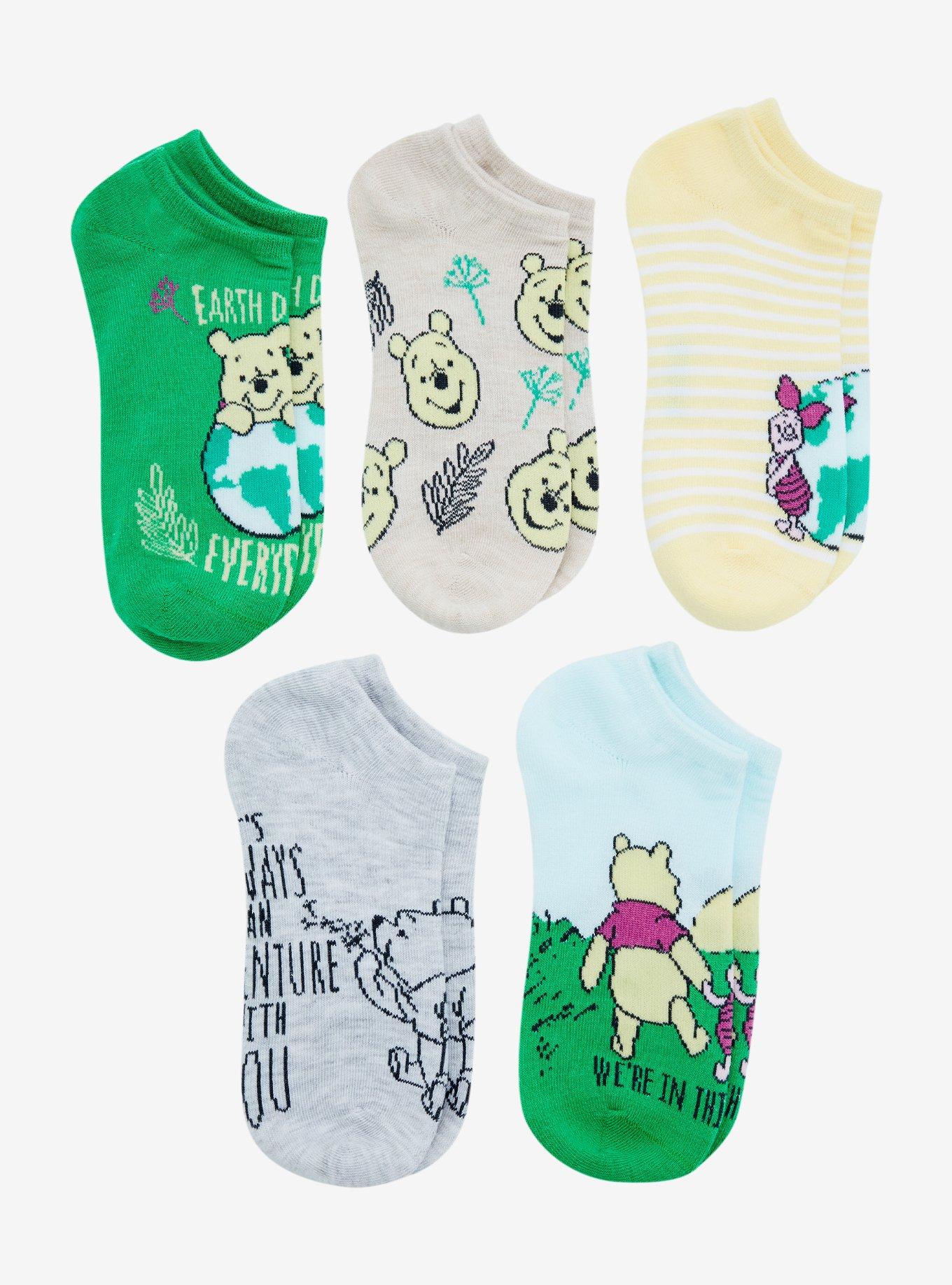 Disney Winnie the Pooh Earth Day Sock Set - BoxLunch Exclusive, , alternate