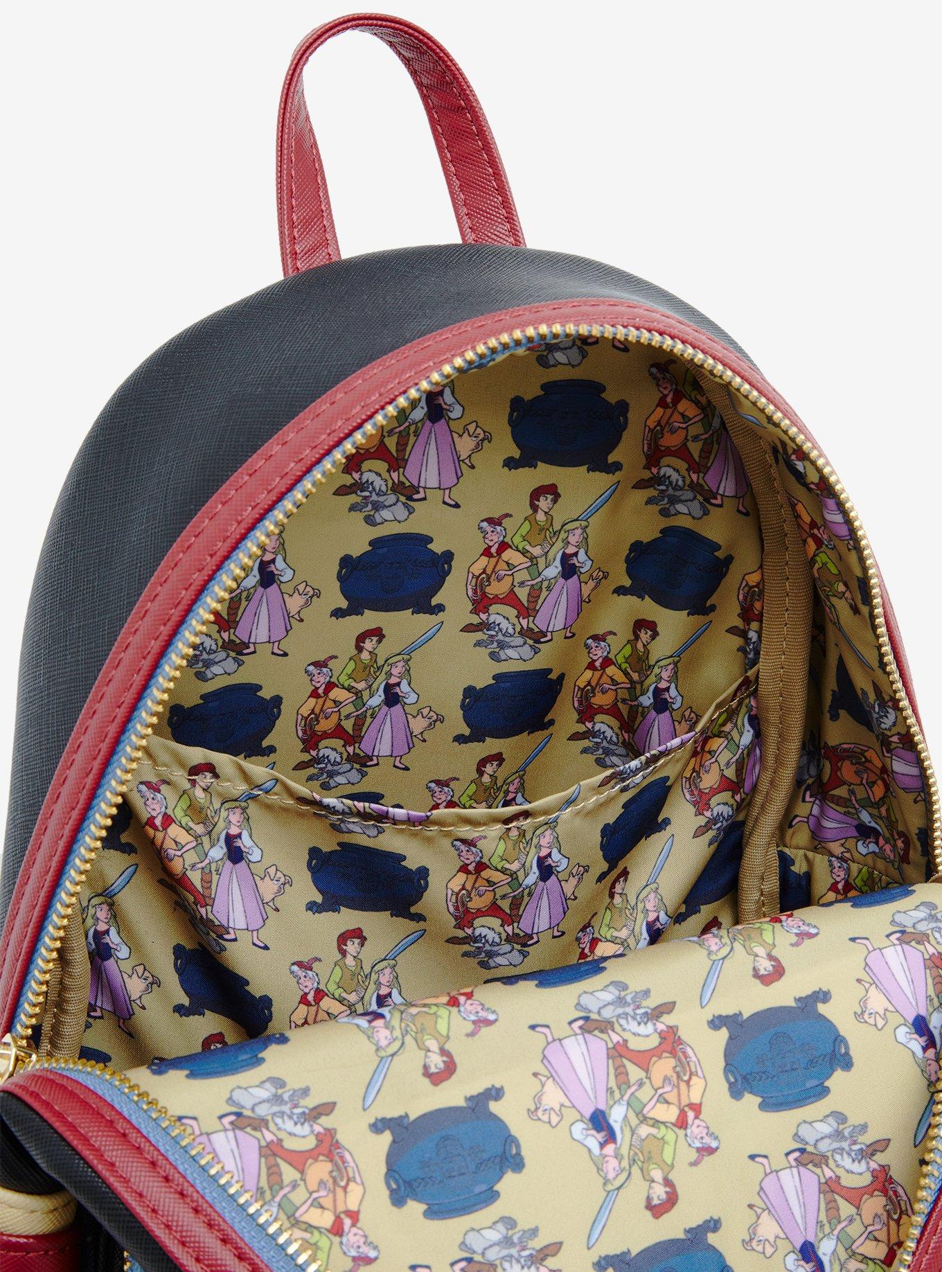 Loungefly Disney The Black Cauldron Group Mini Backpack, , alternate