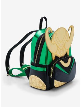 Plus Size Loungefly Marvel Loki Helmet Mini Backpack, , hi-res