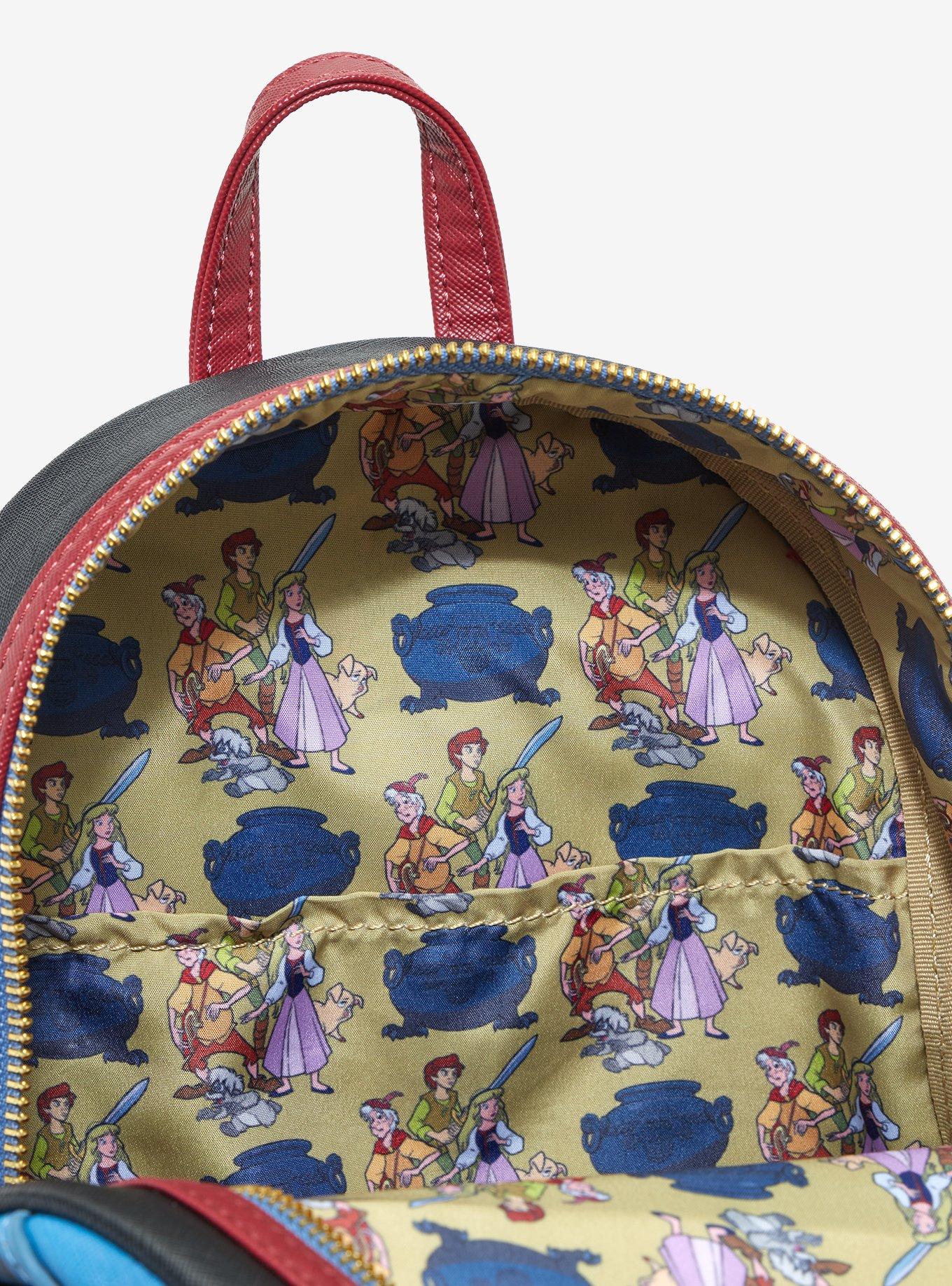 Loungefly Disney The Black Cauldron Group Portrait Mini Backpack, , alternate