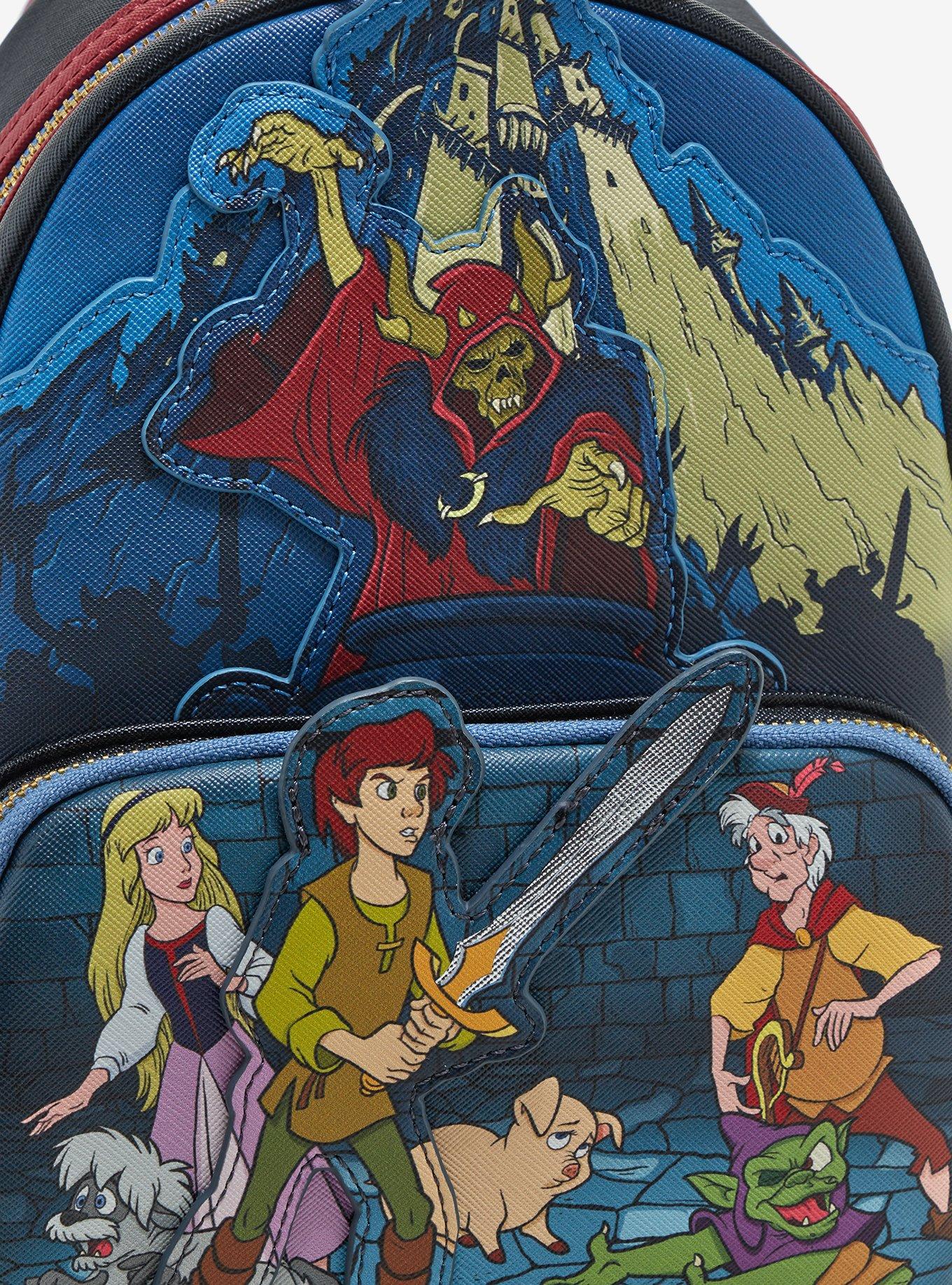 Loungefly Disney The Black Cauldron Group Portrait Mini Backpack, , alternate