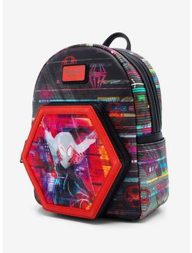 Plus Size Loungefly Marvel Spider-Man Across the Spider-Verse Lenticular Mini Backpack, , hi-res
