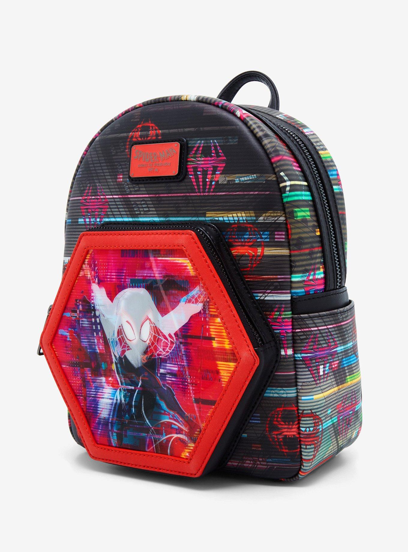 Loungefly Marvel Spider-Man Across the Spider-Verse Lenticular Mini Backpack, , alternate